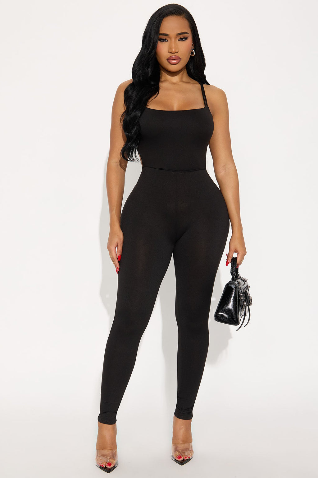 Callie Strappy Jumpsuit - Black