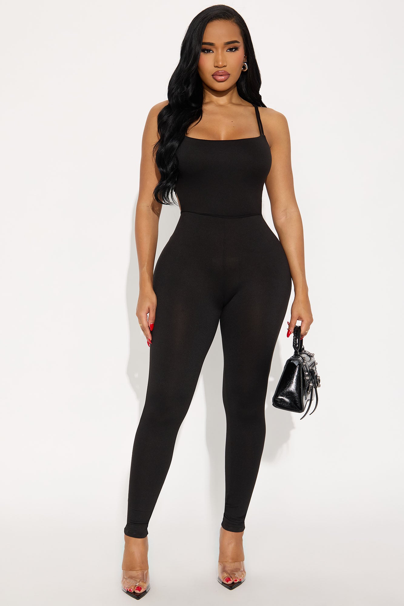 Callie Strappy Jumpsuit - Black