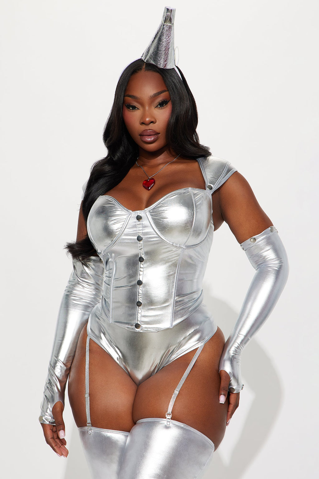 Follow the Yellow Brick Road 6 Piece Costume Set - Silver