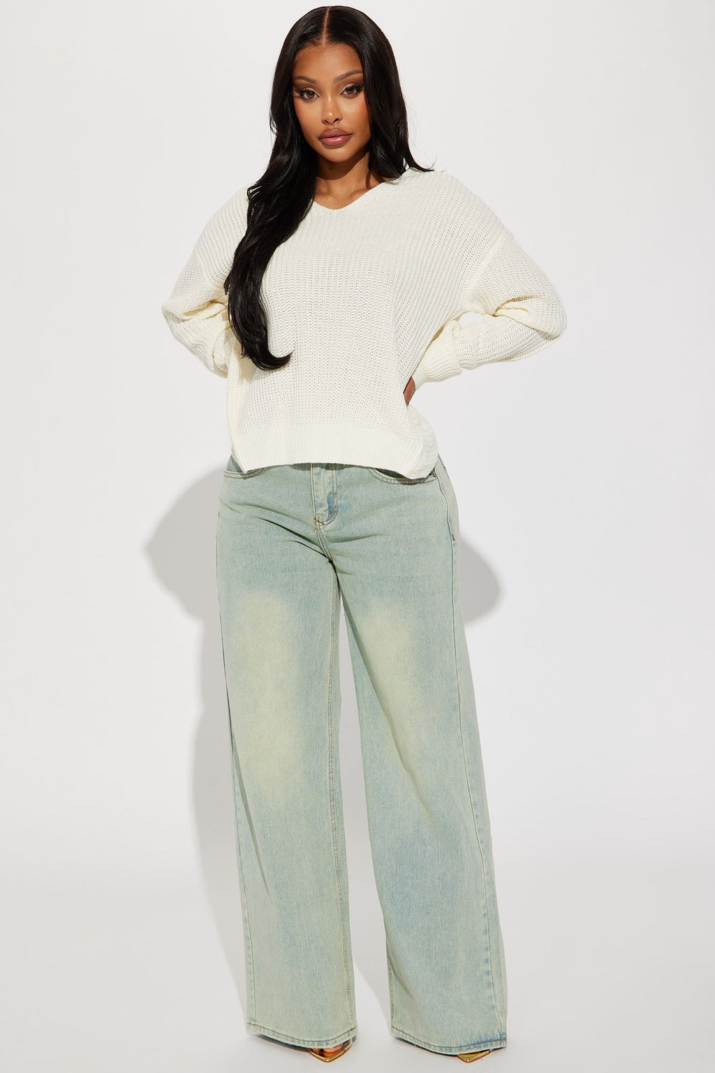 Falls Favorite Girl Sweater II - Ivory
