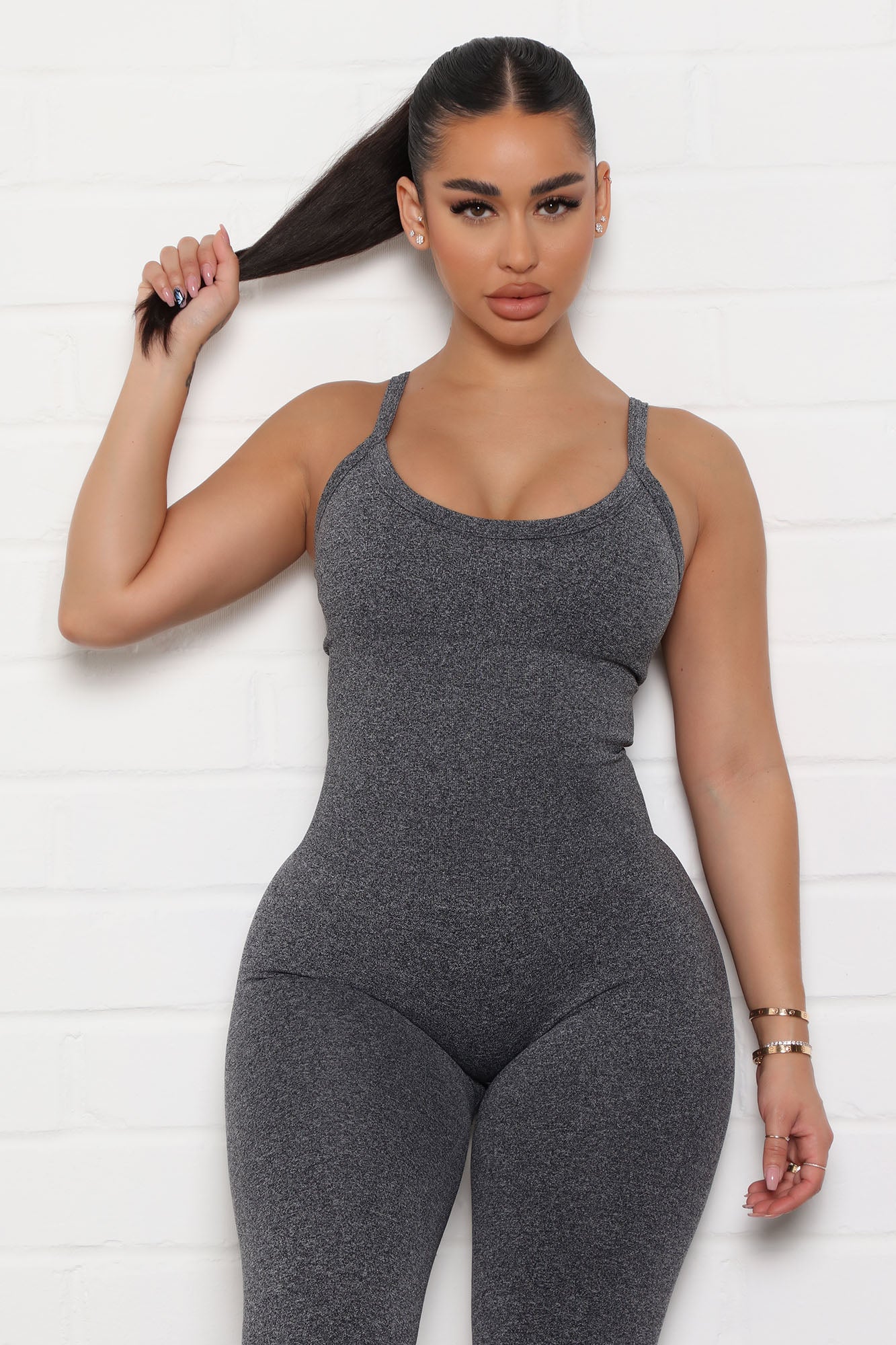 Vital Goddess Active Jumpsuit In Infinity Seamless - Black