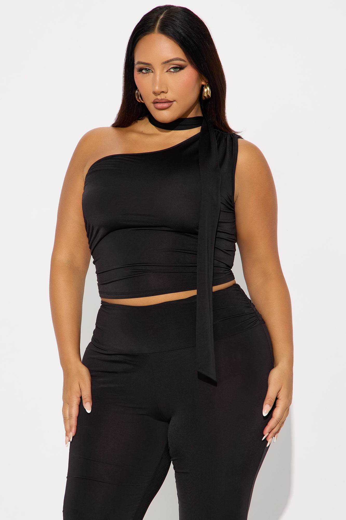 Alaina 3 Piece Pant Set - Black
