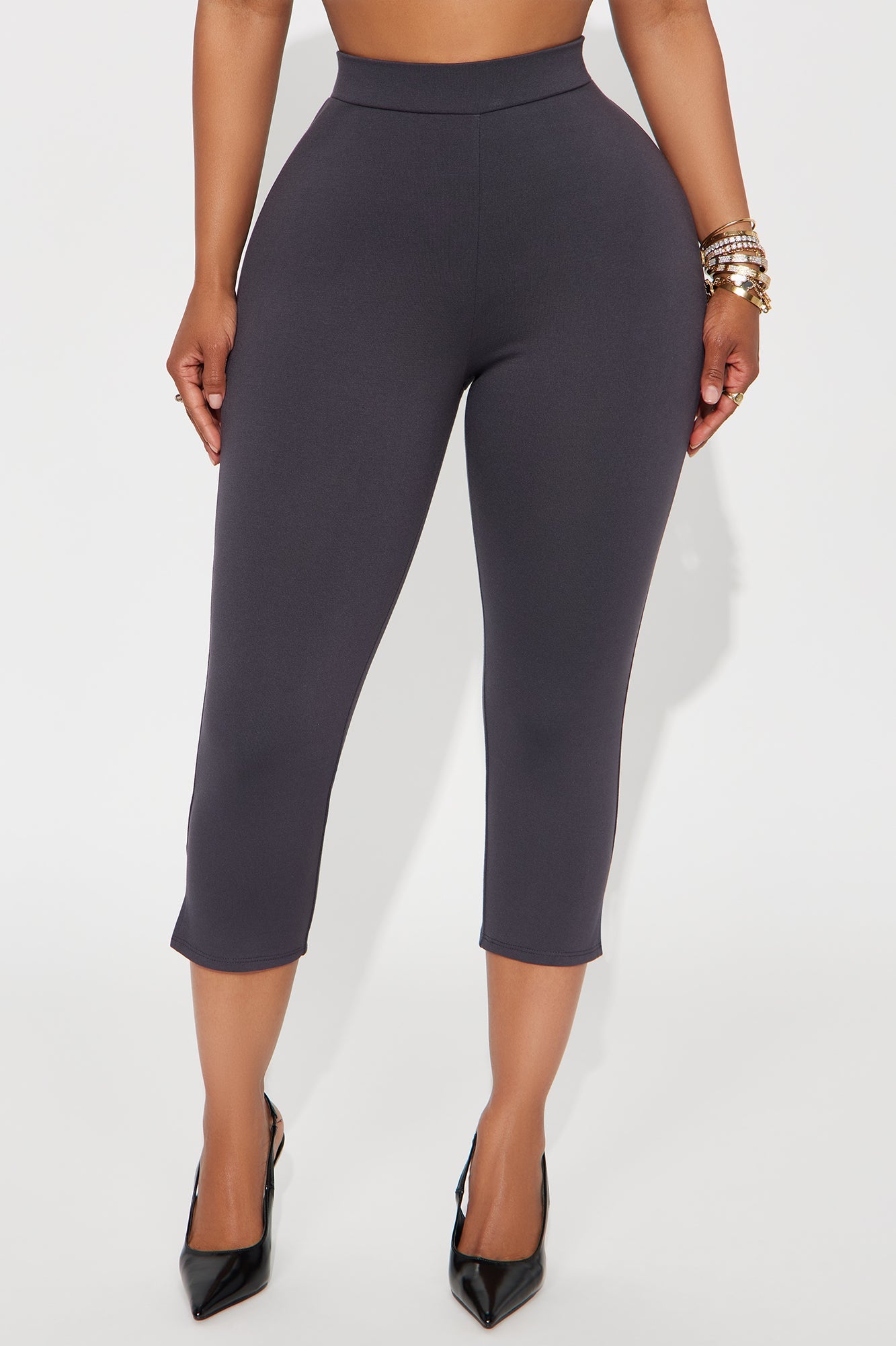 All My Potentials Capri Legging - Charcoal