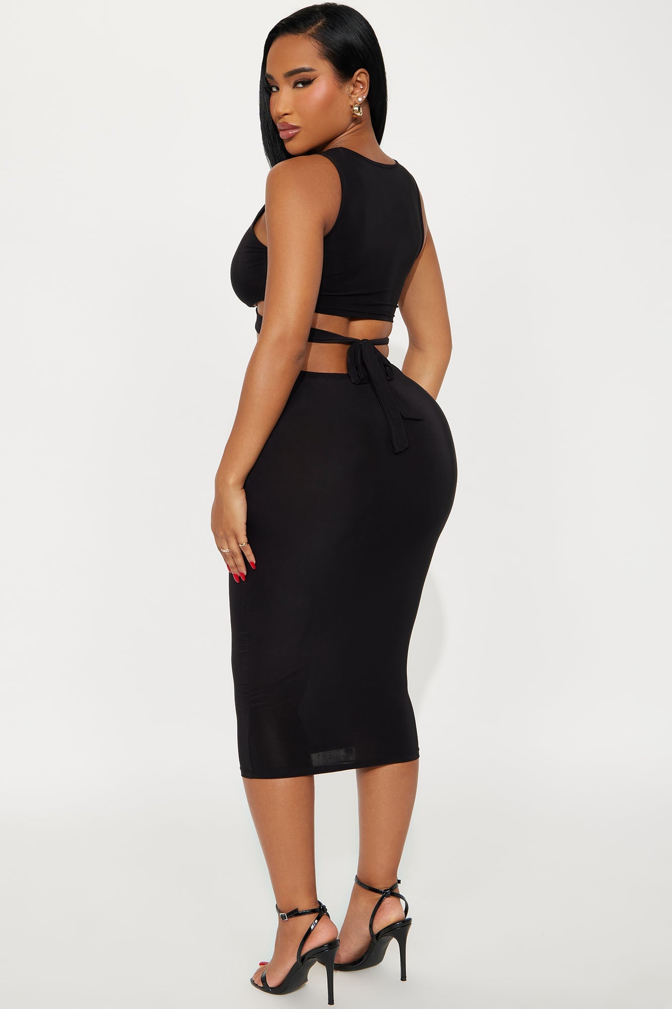 All Good Here Midi Dress - Black