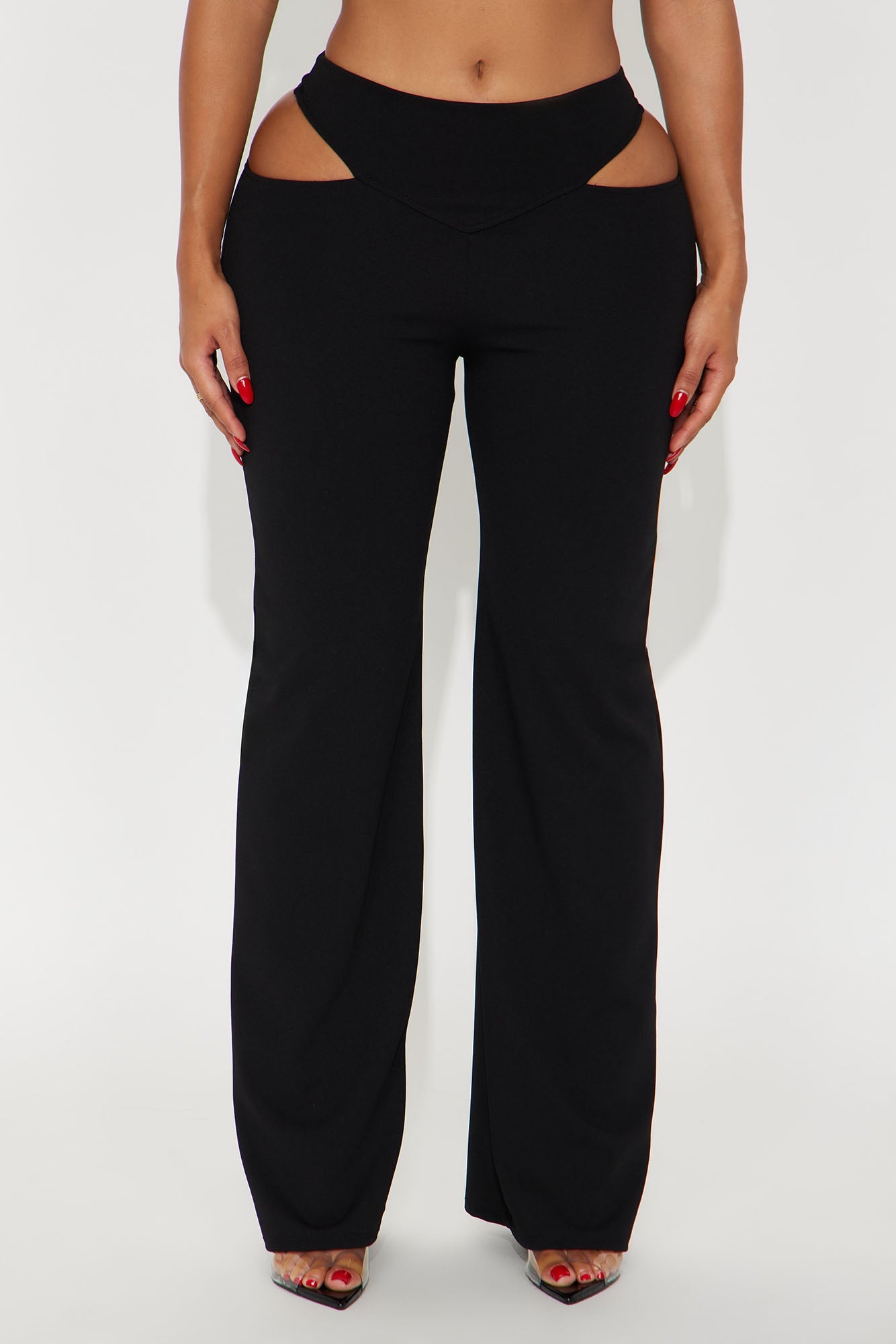 Take The Risk Wide Leg Pant 32″ - Black