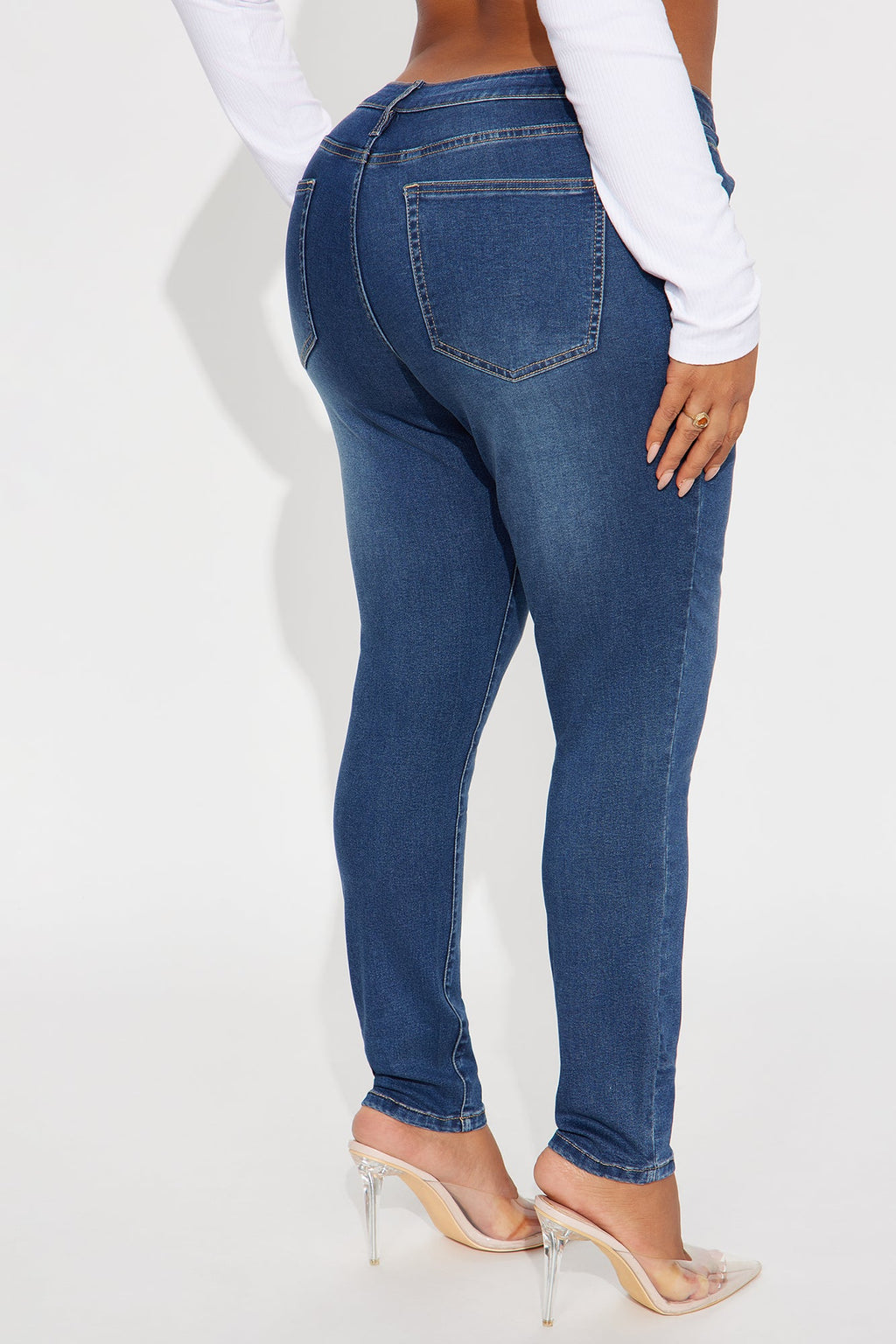 Better Than Ever Compression Skinny Jeans - Dark Wash