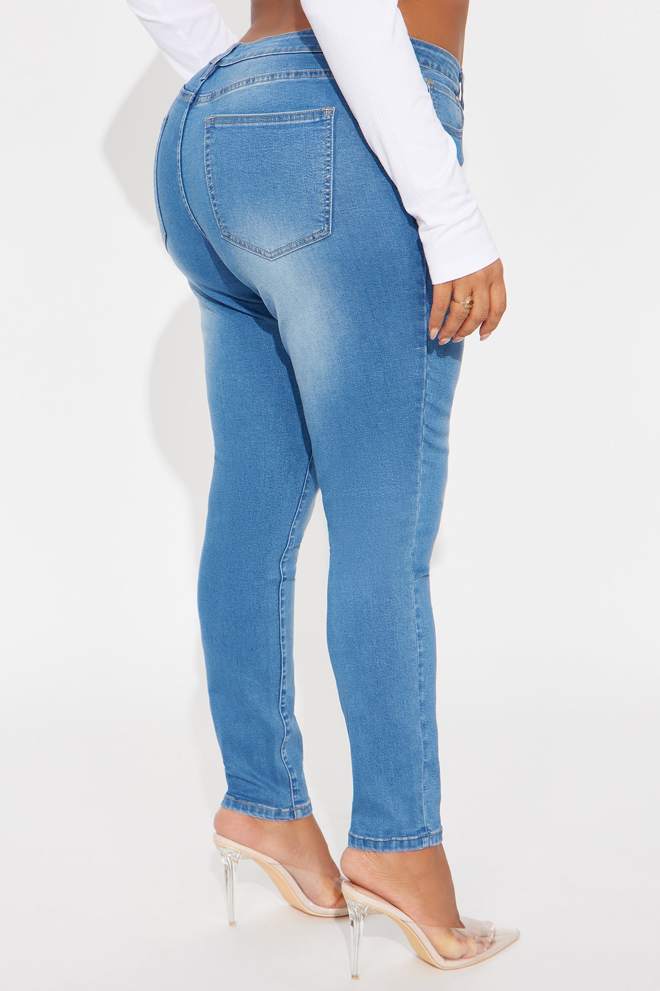 Better Than Ever Compression Skinny Jeans - Light Wash