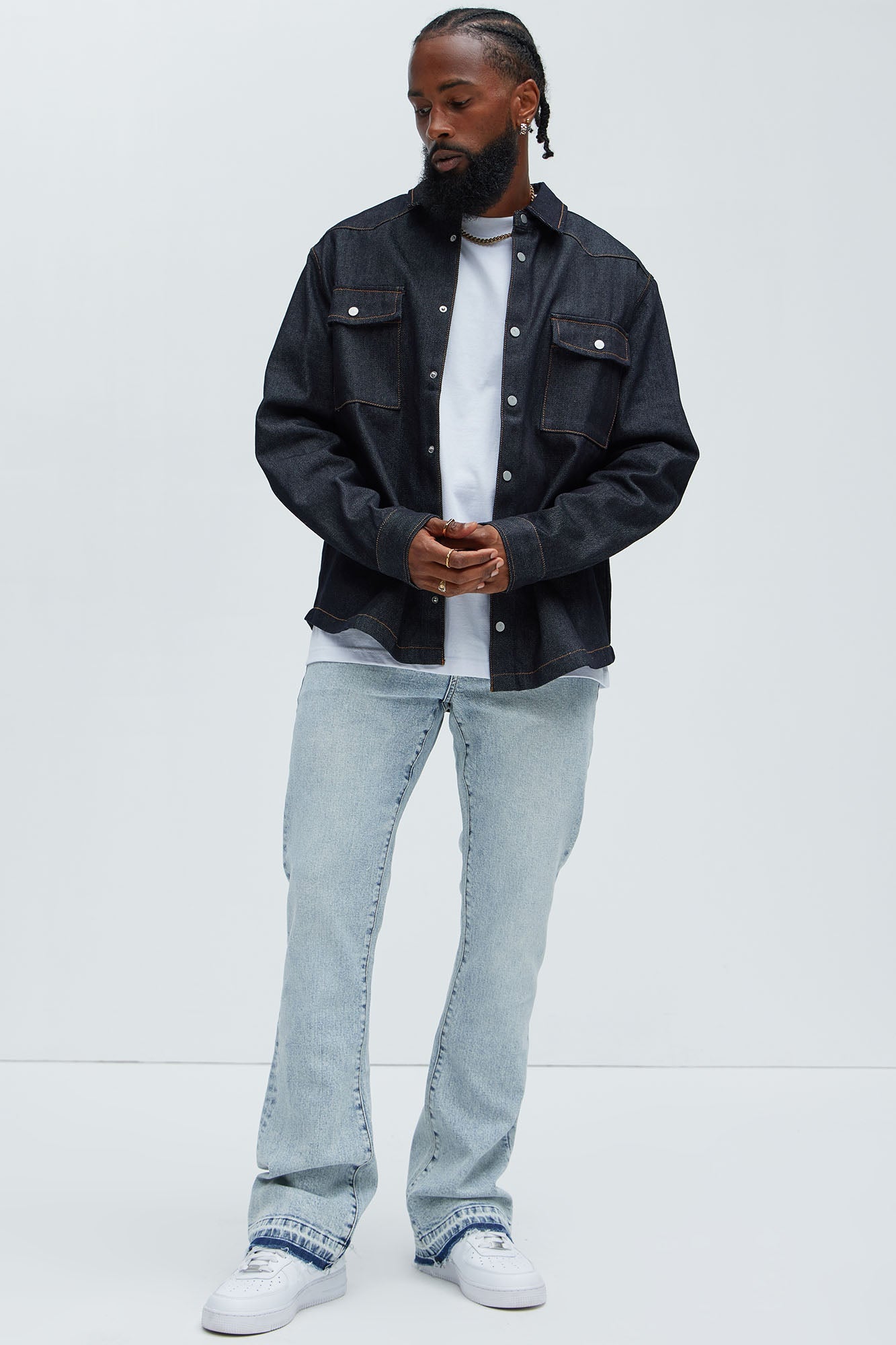 Cornell Slim Flare Jeans - Light Wash