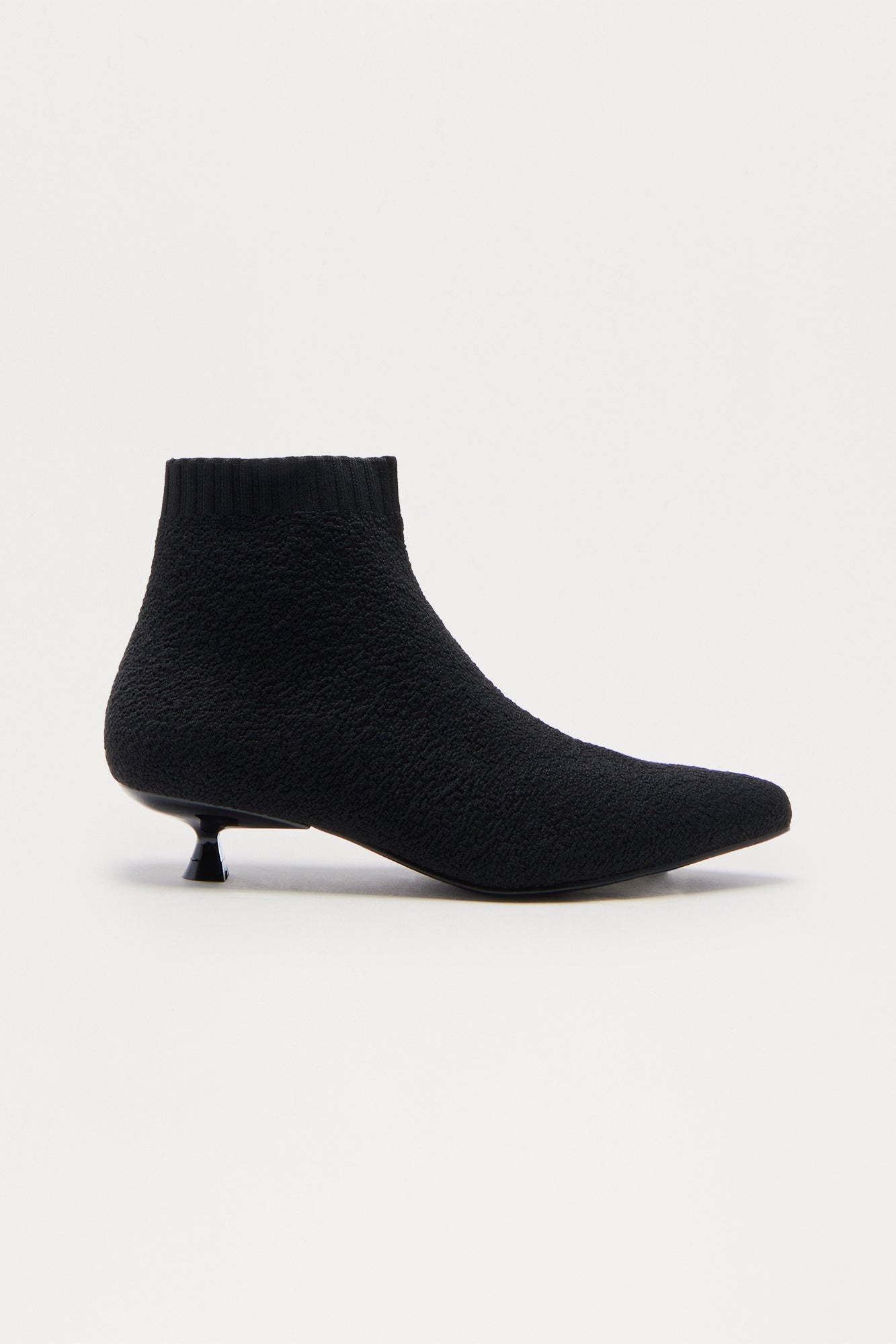 Cinzia Kitten Heel Booties - Black
