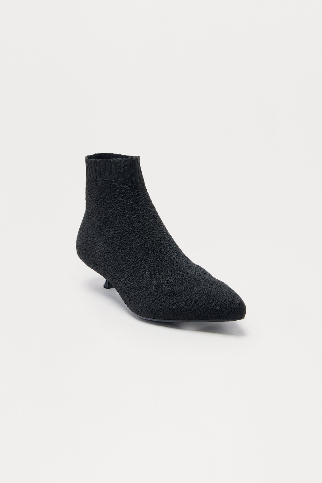 Cinzia Kitten Heel Booties - Black