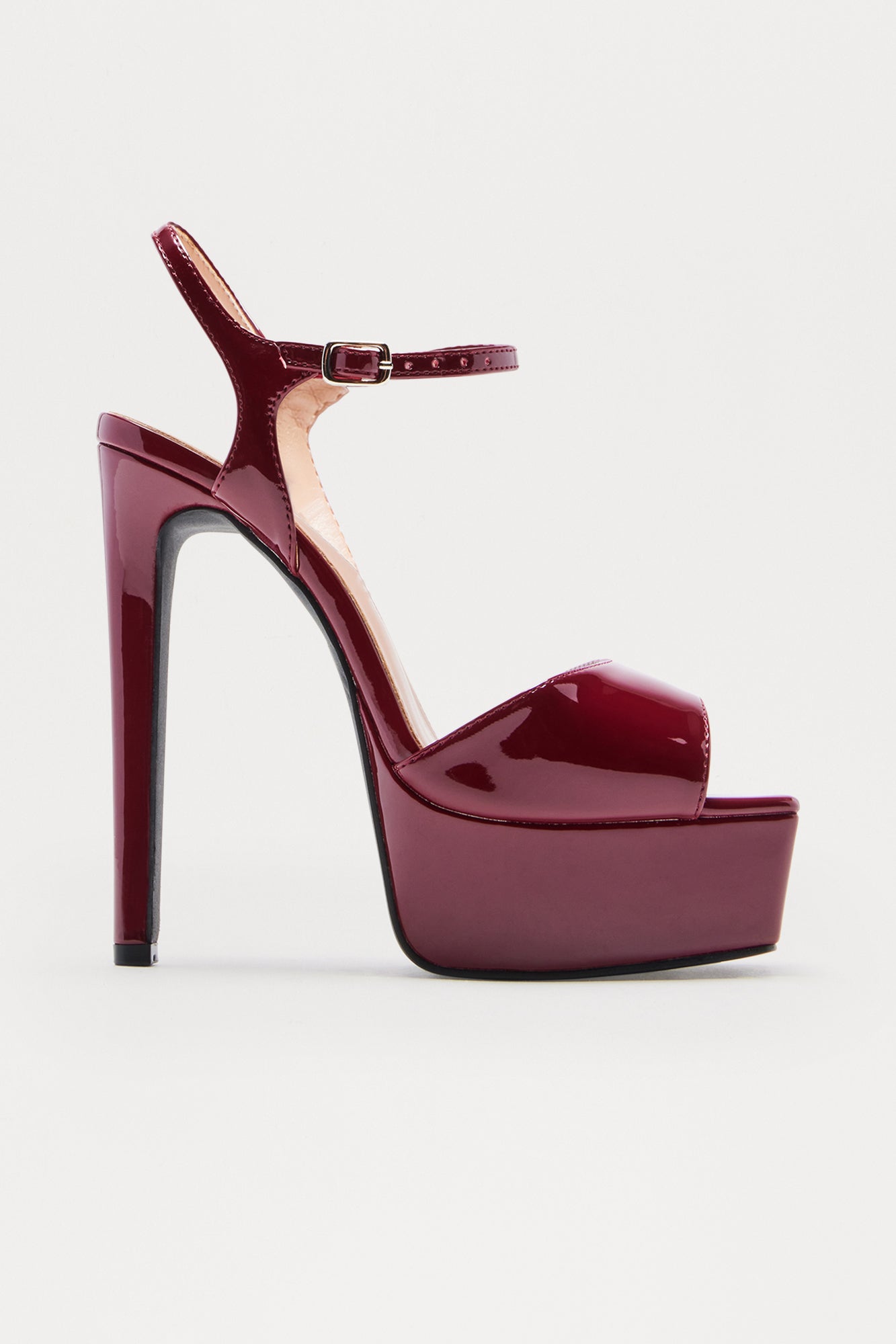 Vegas 6″ Stiletto Heels - Burgundy