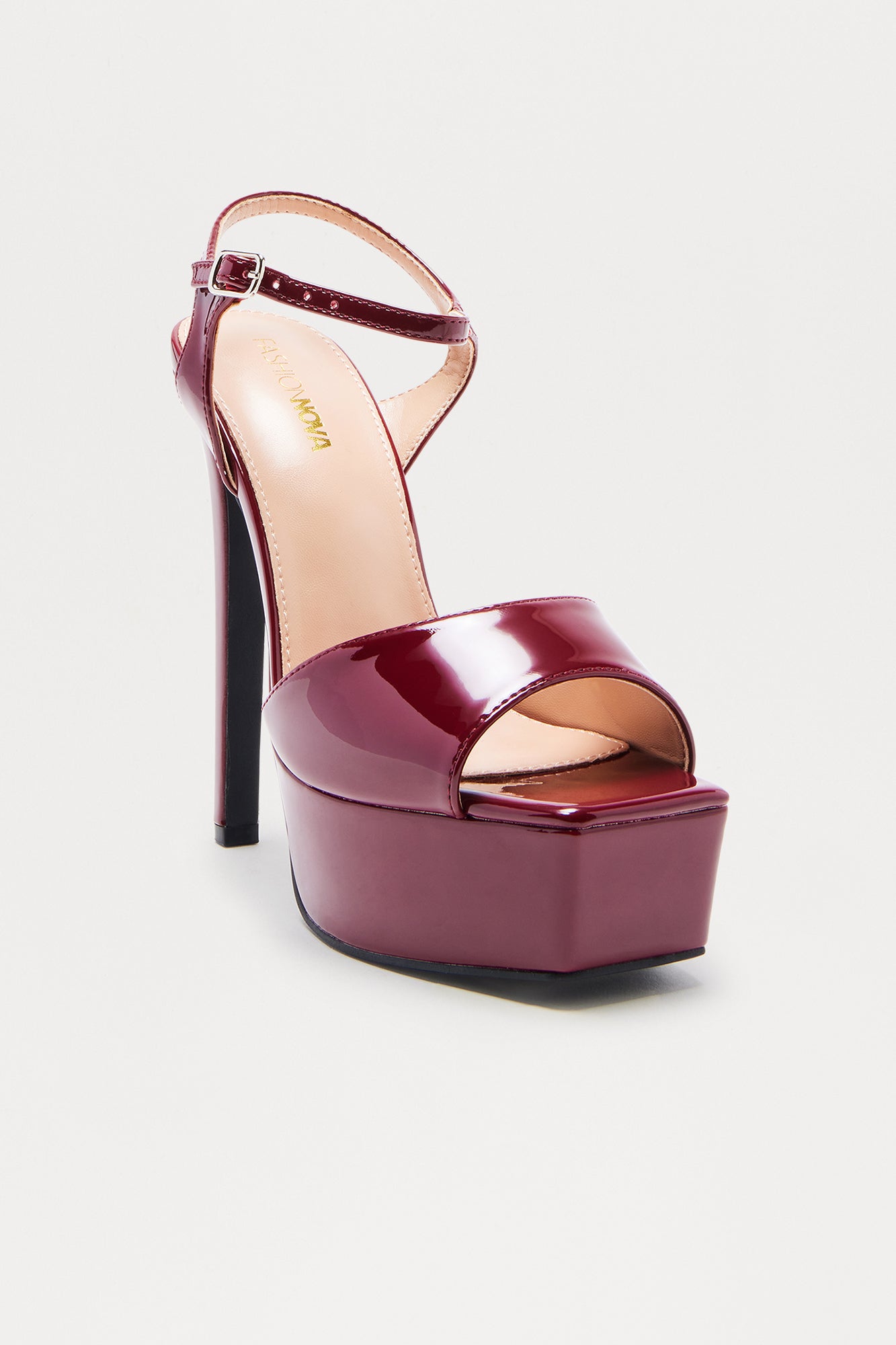 Vegas 6″ Stiletto Heels - Burgundy