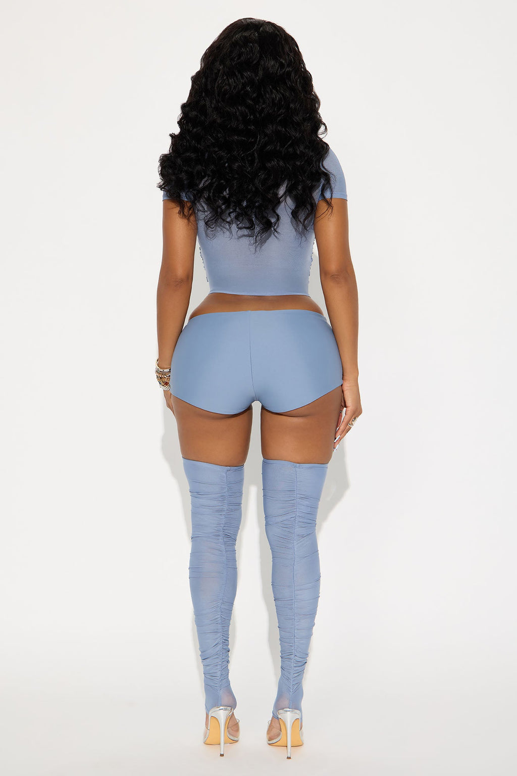 Celia Double Lined 3 Piece Set - Dusty Blue