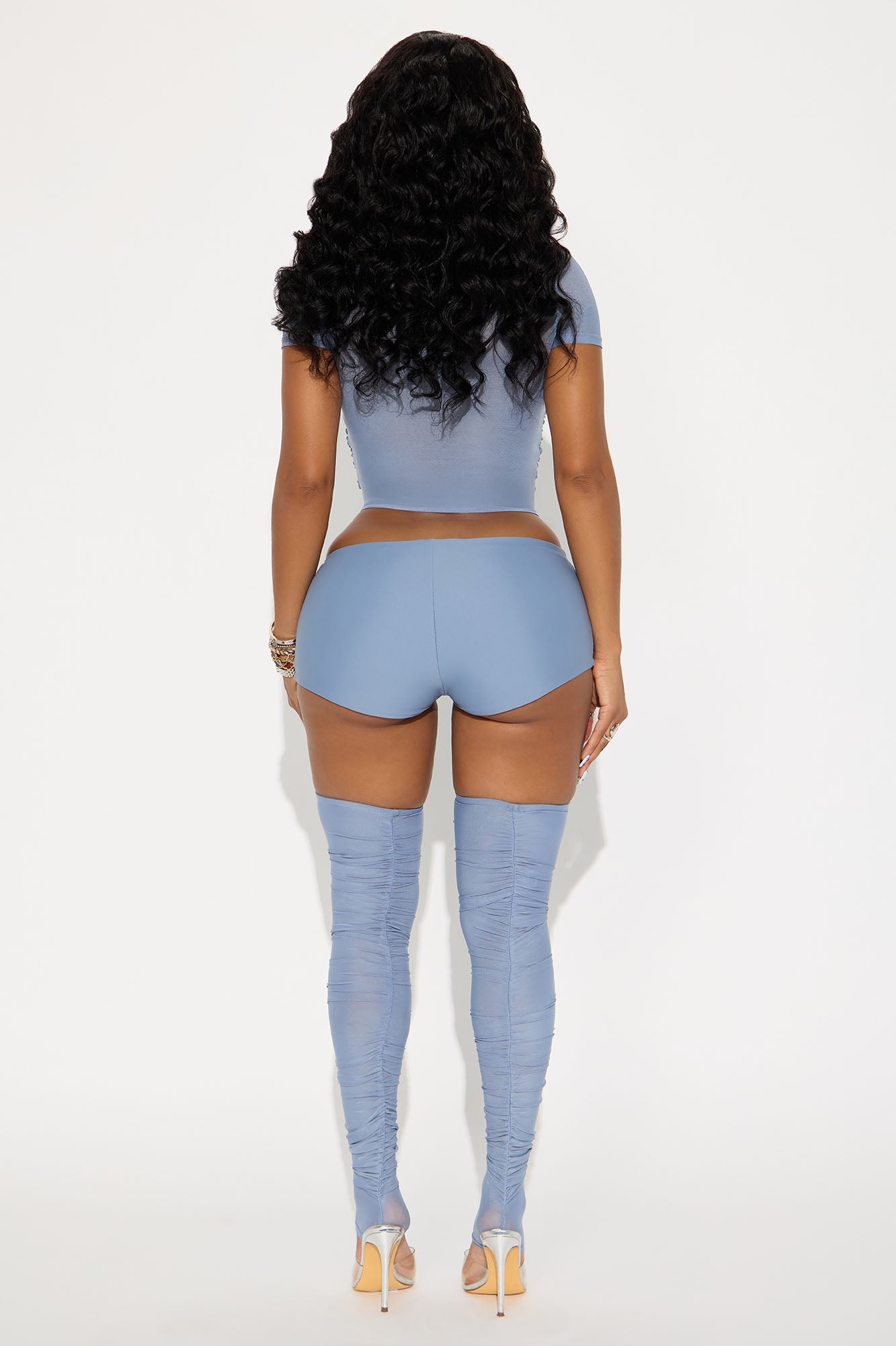 Celia Double Lined 3 Piece Set - Dusty Blue
