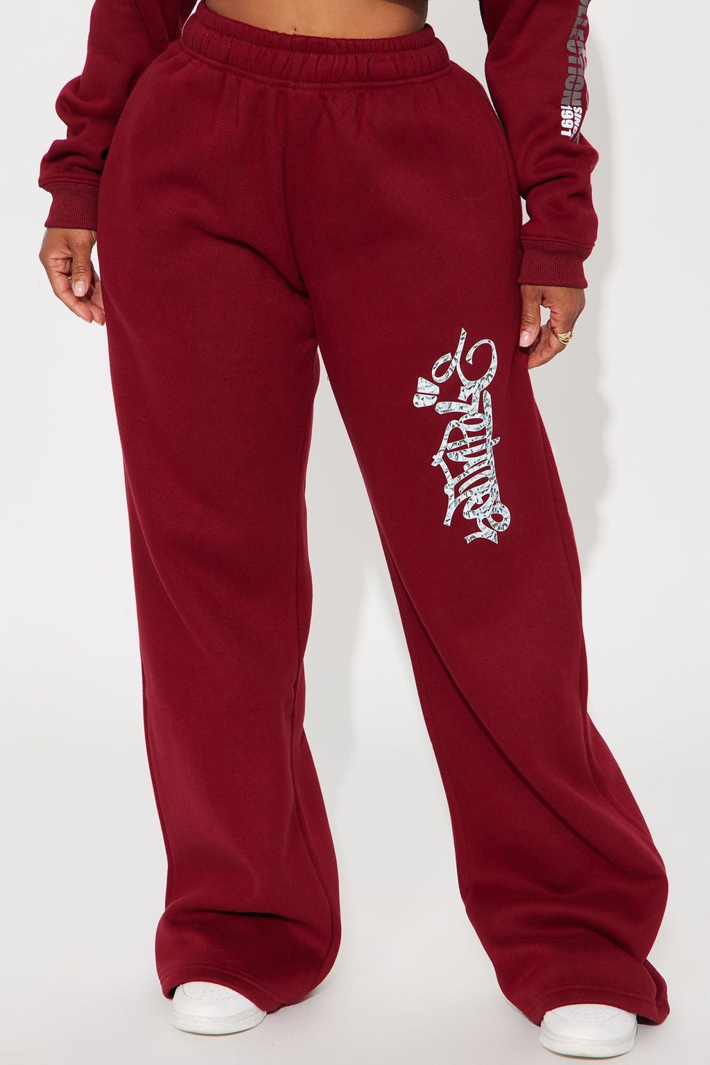 Southpole Signature Wide Leg Pant - Red
