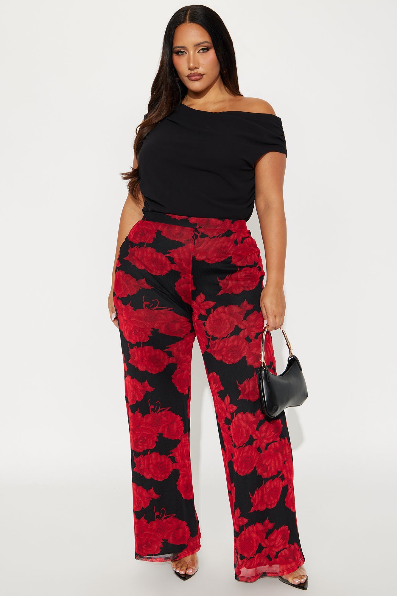 Indie Floral Mesh Pant 33″ - Black/combo