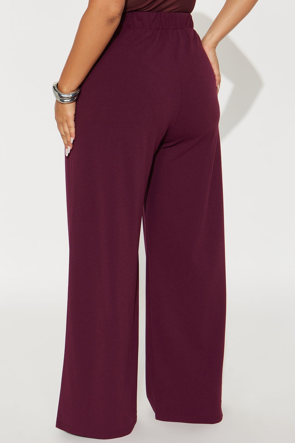 What Matters Most Wide Leg Trouser - Burgundy