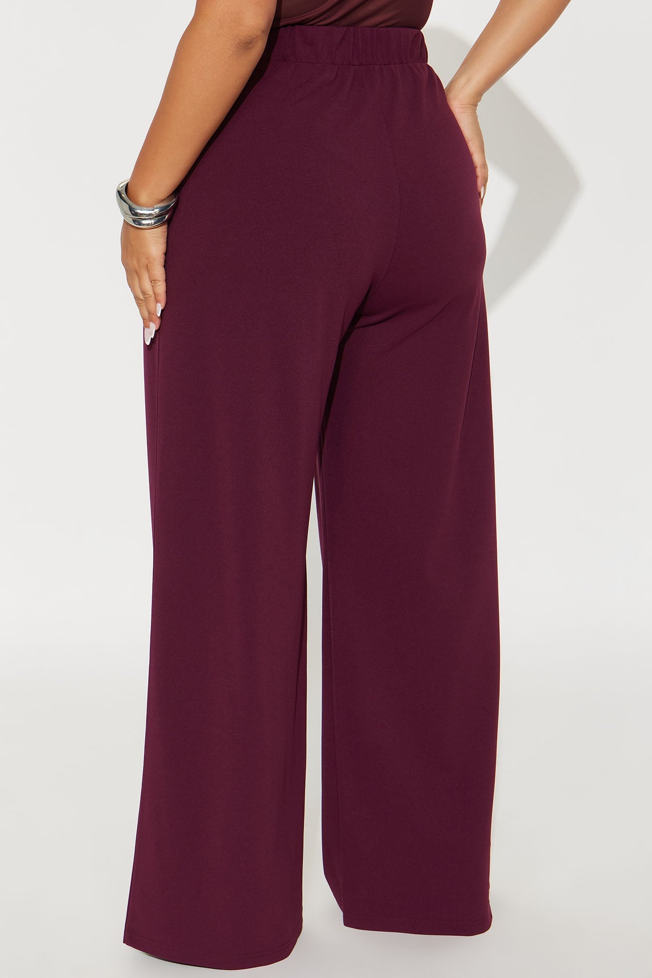 What Matters Most Wide Leg Trouser - Burgundy