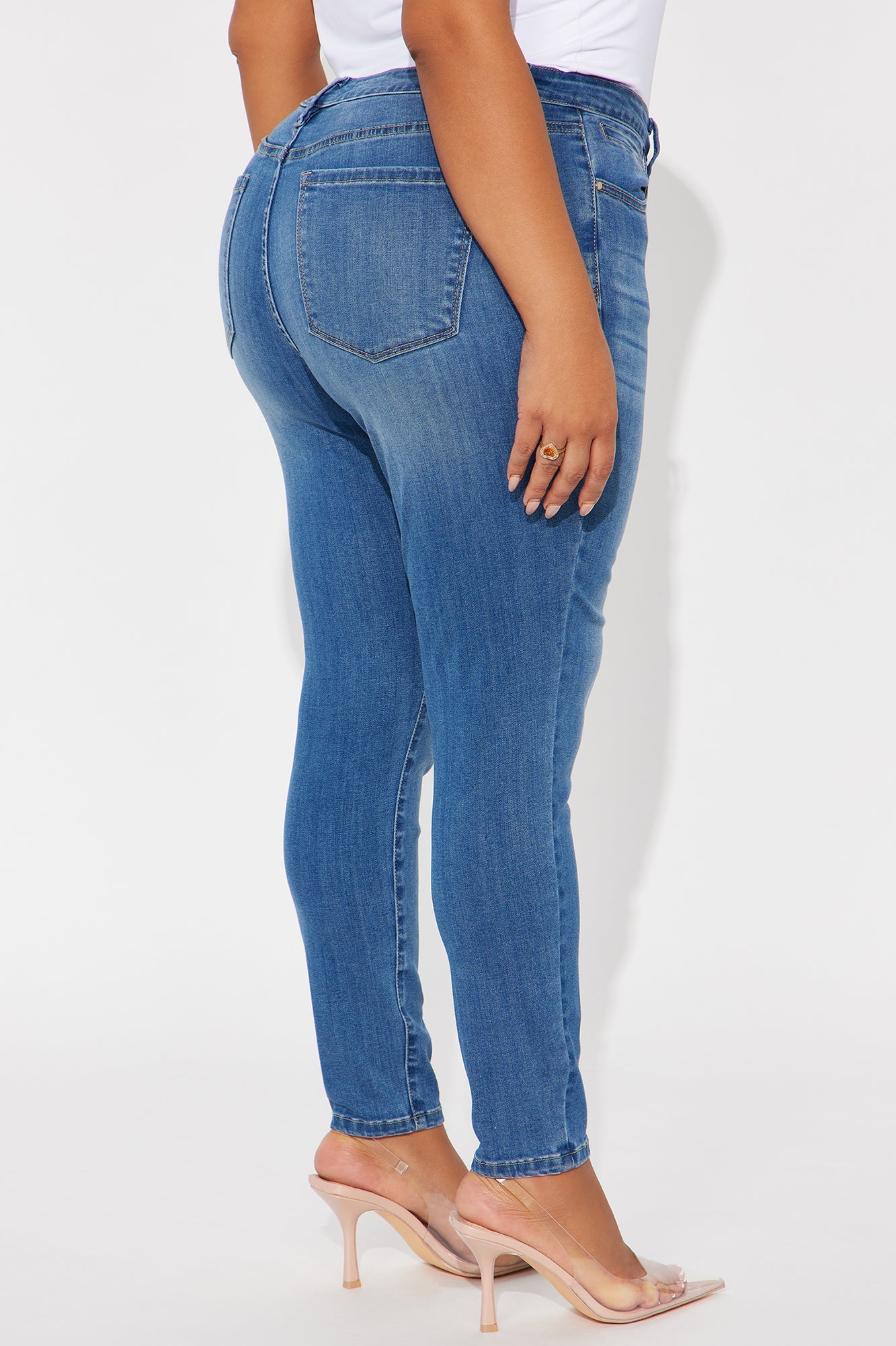 Do My Best Premium Skinny Jeans - Medium Wash