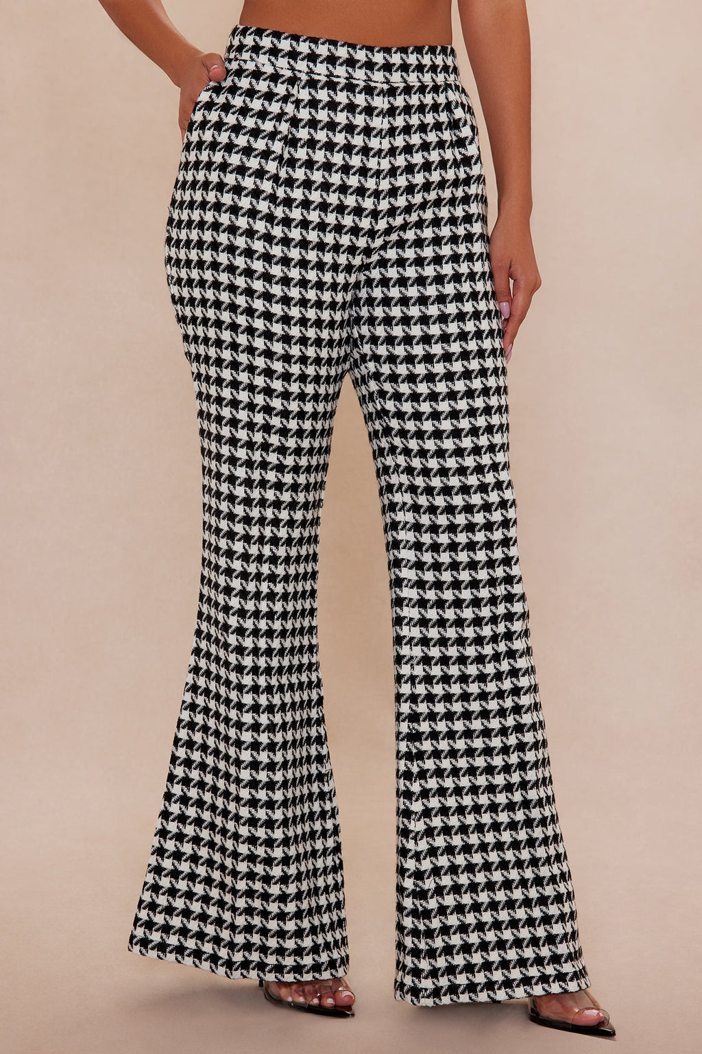 Calista Tweed Pant - Black/White