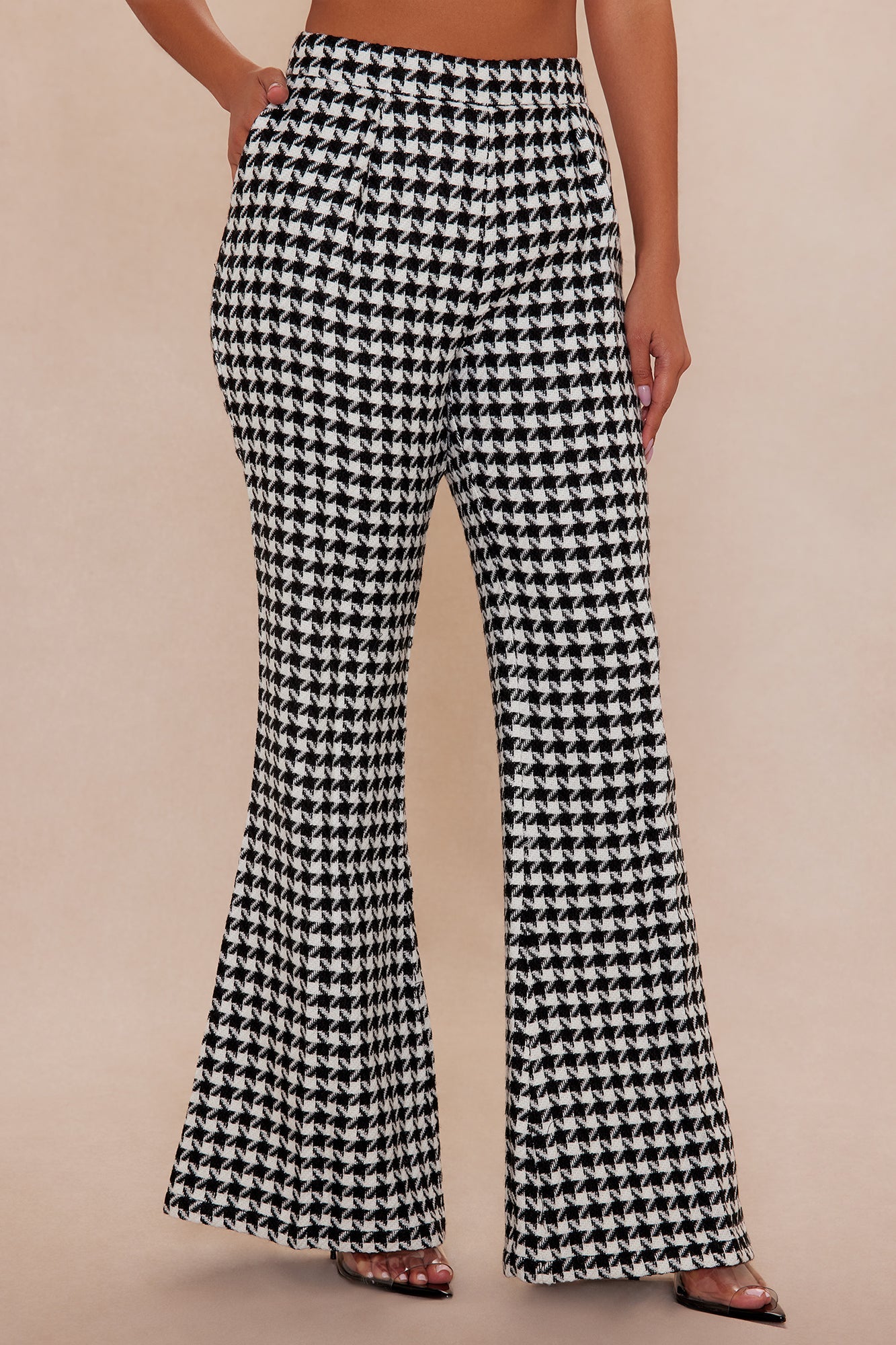 Calista Tweed Pant - Black/White