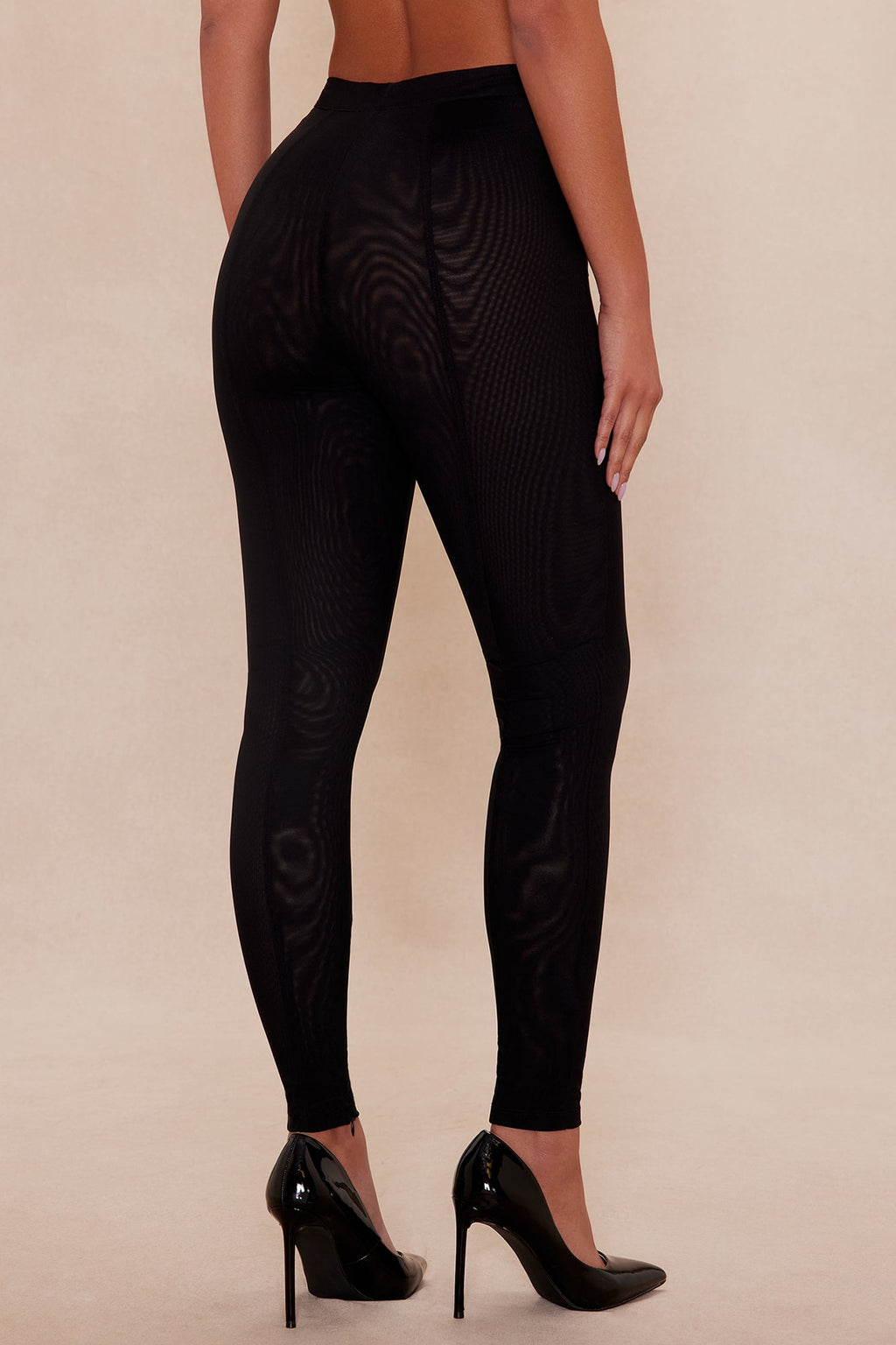 Rebecca Mesh Skinny Pant - Black