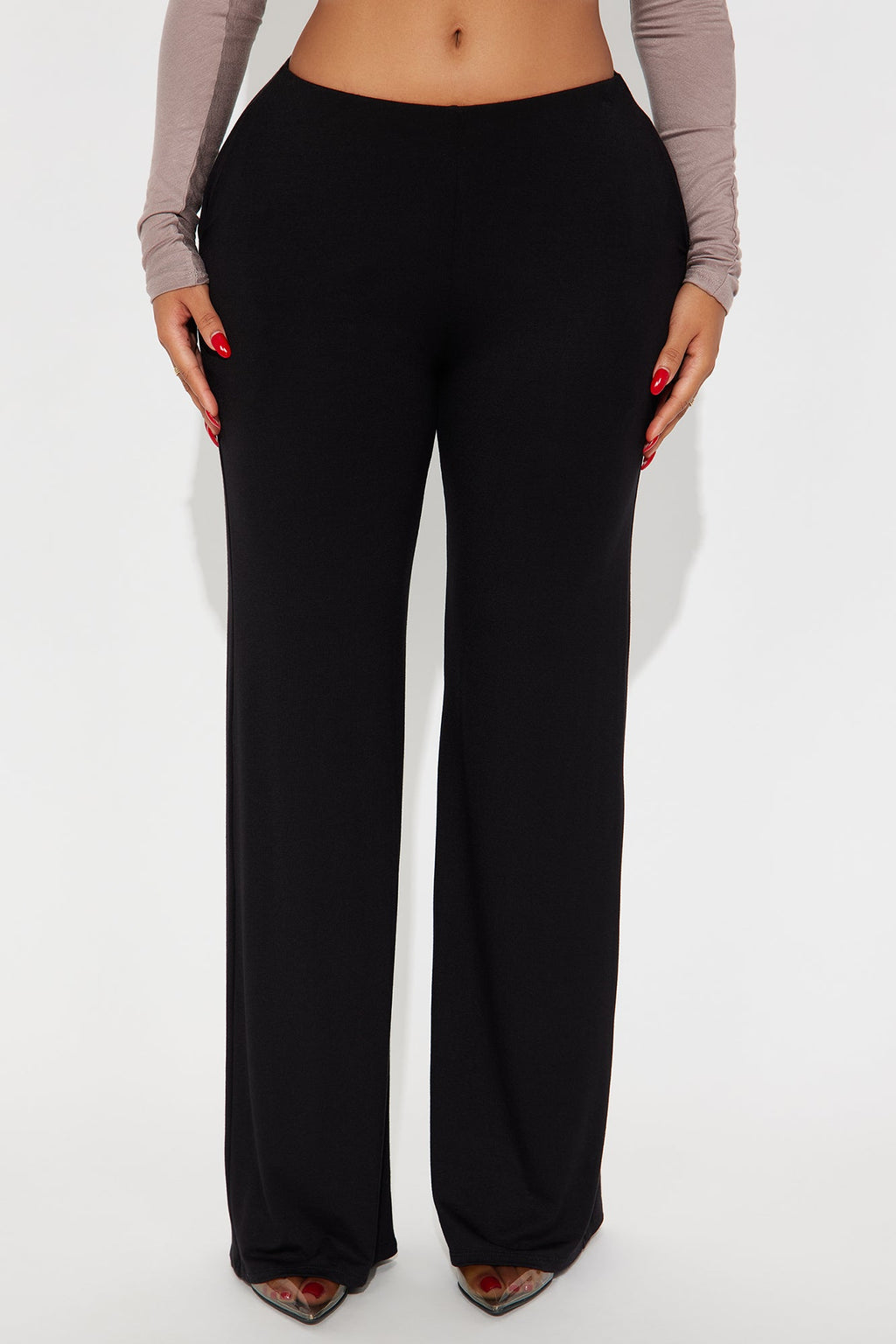 Samaria Easy Jersey Wide Leg Pant 32 - Black