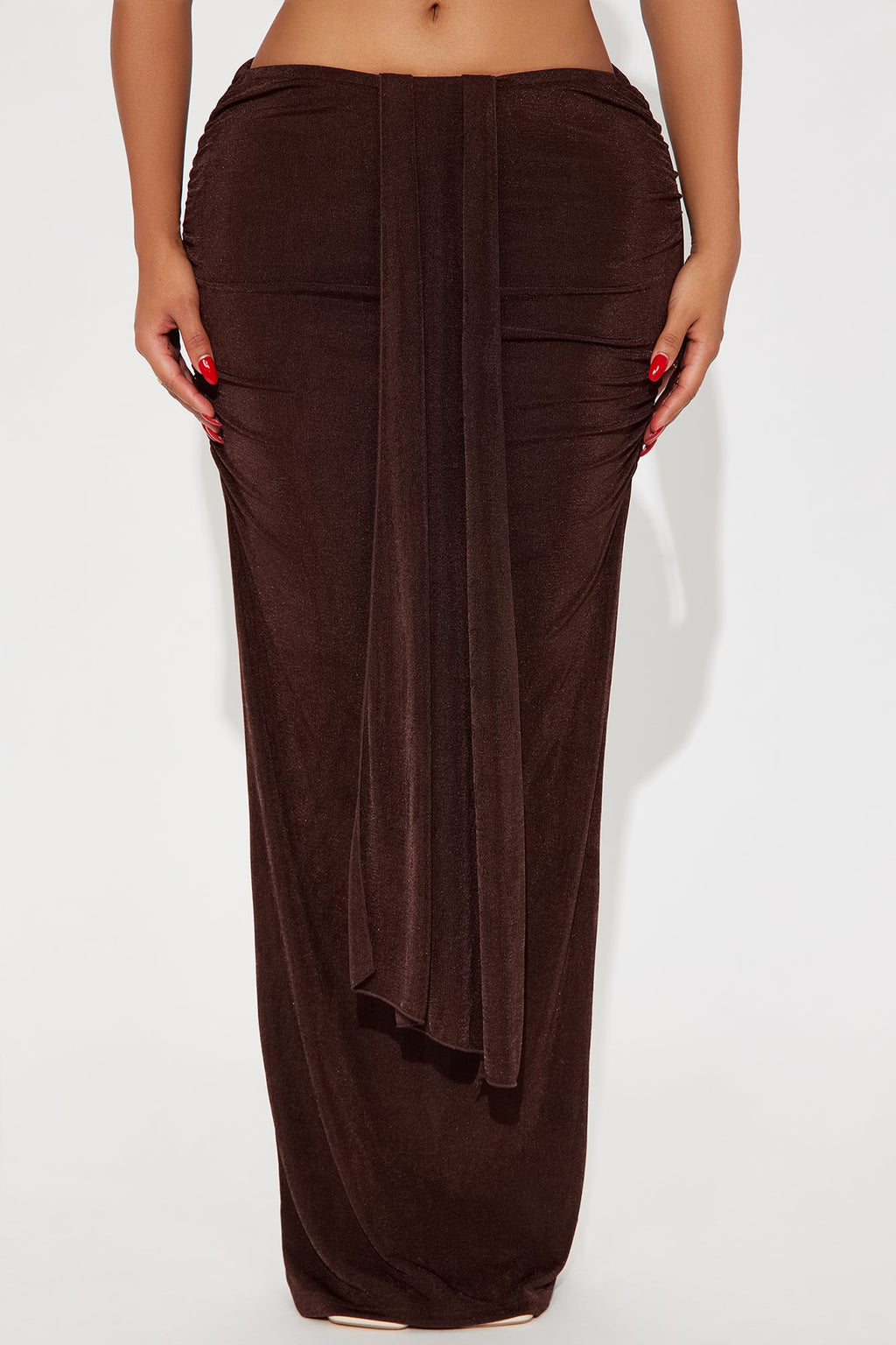 Let's Getaway Slinky Knit Maxi - Chocolate