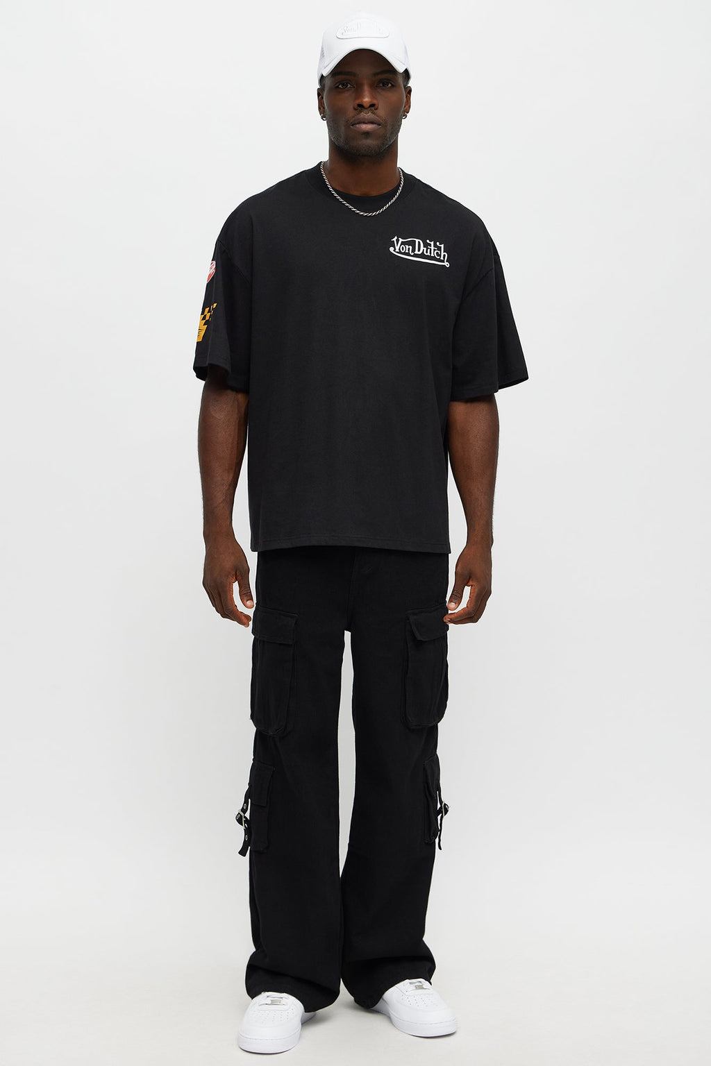 Oversized Von Dutch Tour Tee - Black