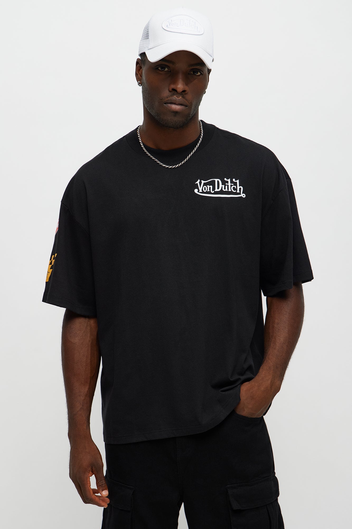 Oversized Von Dutch Tour Tee - Black