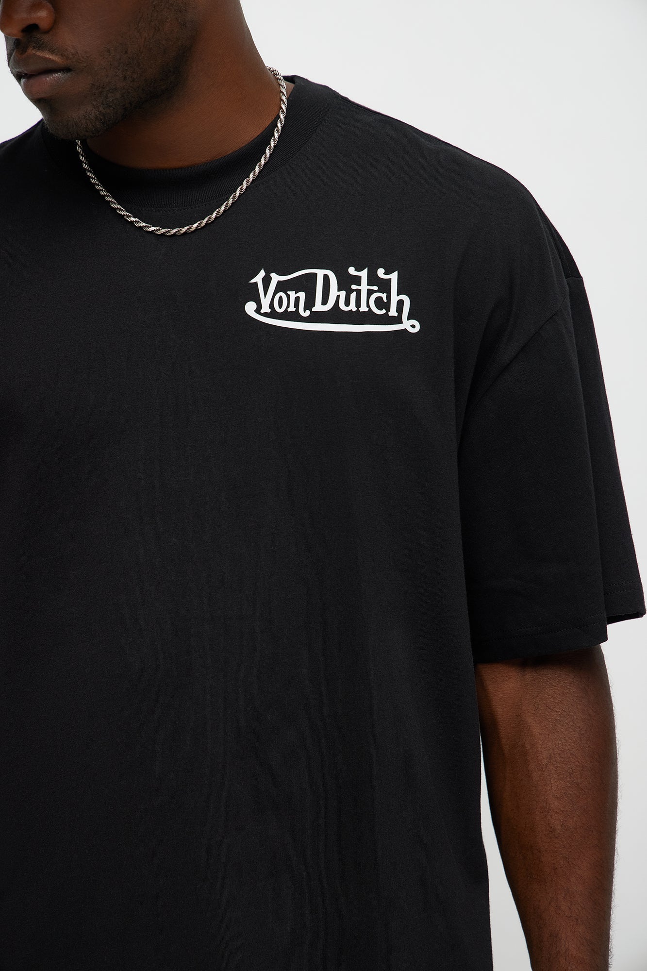 Oversized Von Dutch Tour Tee - Black