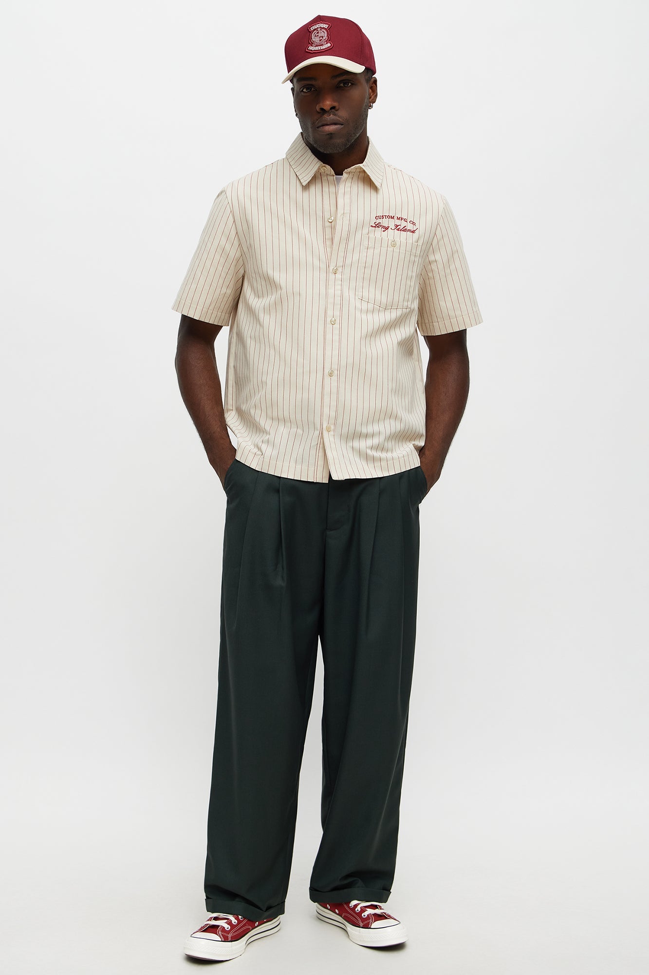 Long Island Mechanic Button Up Shirt  - Natural