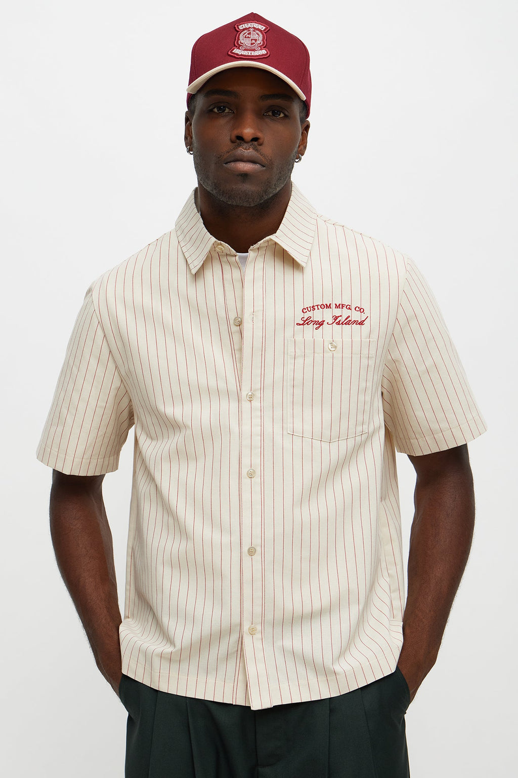 Long Island Mechanic Button Up Shirt  - Natural