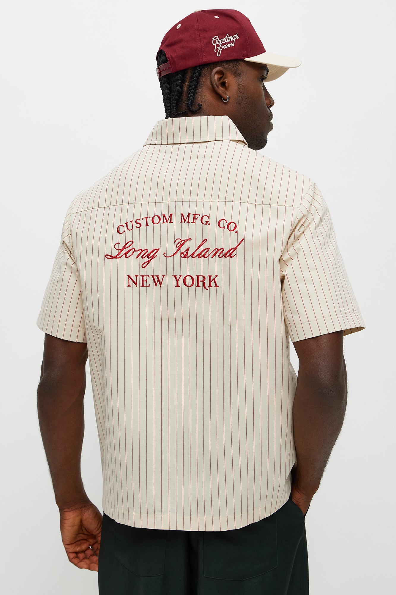 Long Island Mechanic Button Up Shirt  - Natural