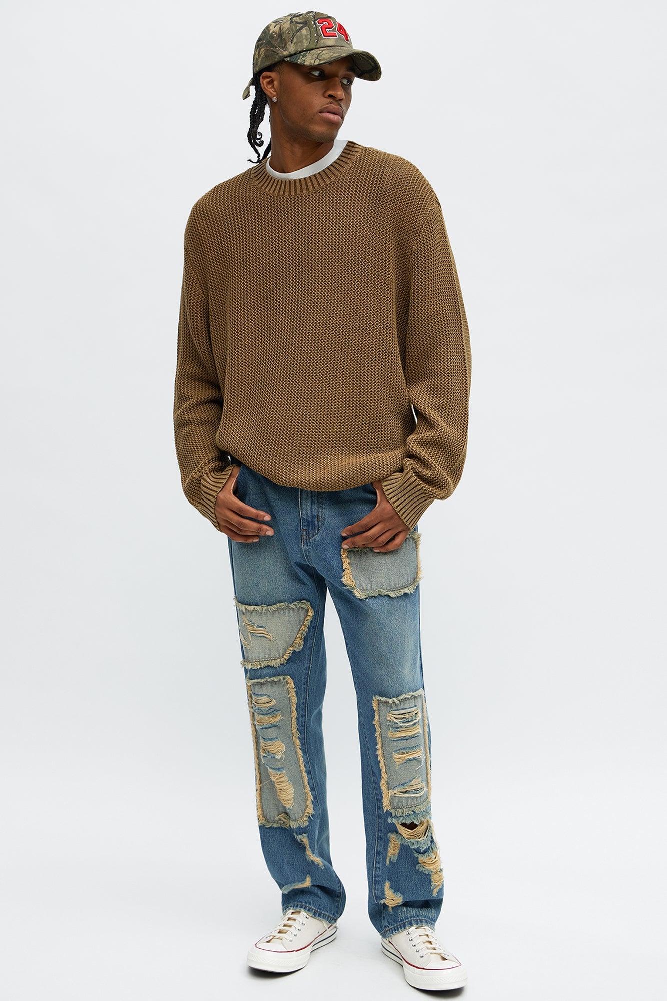 Morning Brew Crewneck Sweater - Brown