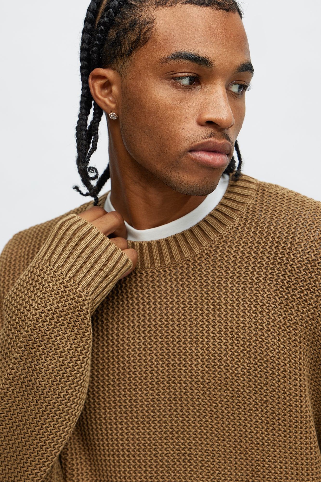 Morning Brew Crewneck Sweater - Brown