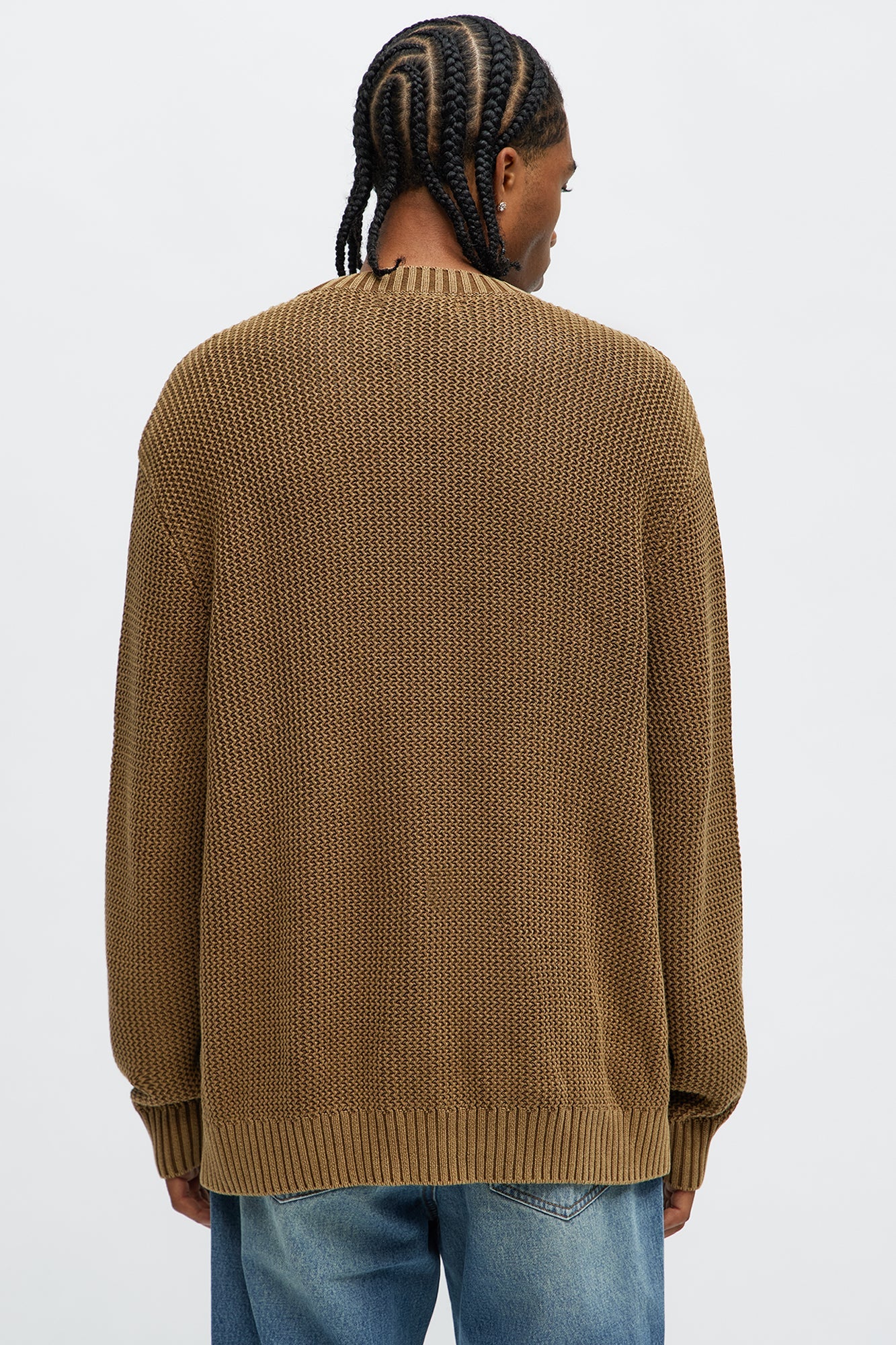 Morning Brew Crewneck Sweater - Brown
