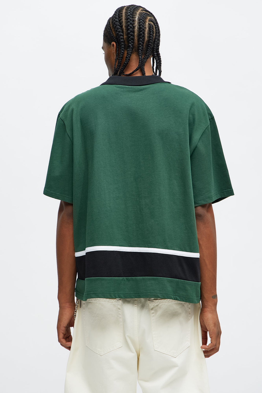 Southpole Relaxed Fit Collared Graphic Shirt - Olive