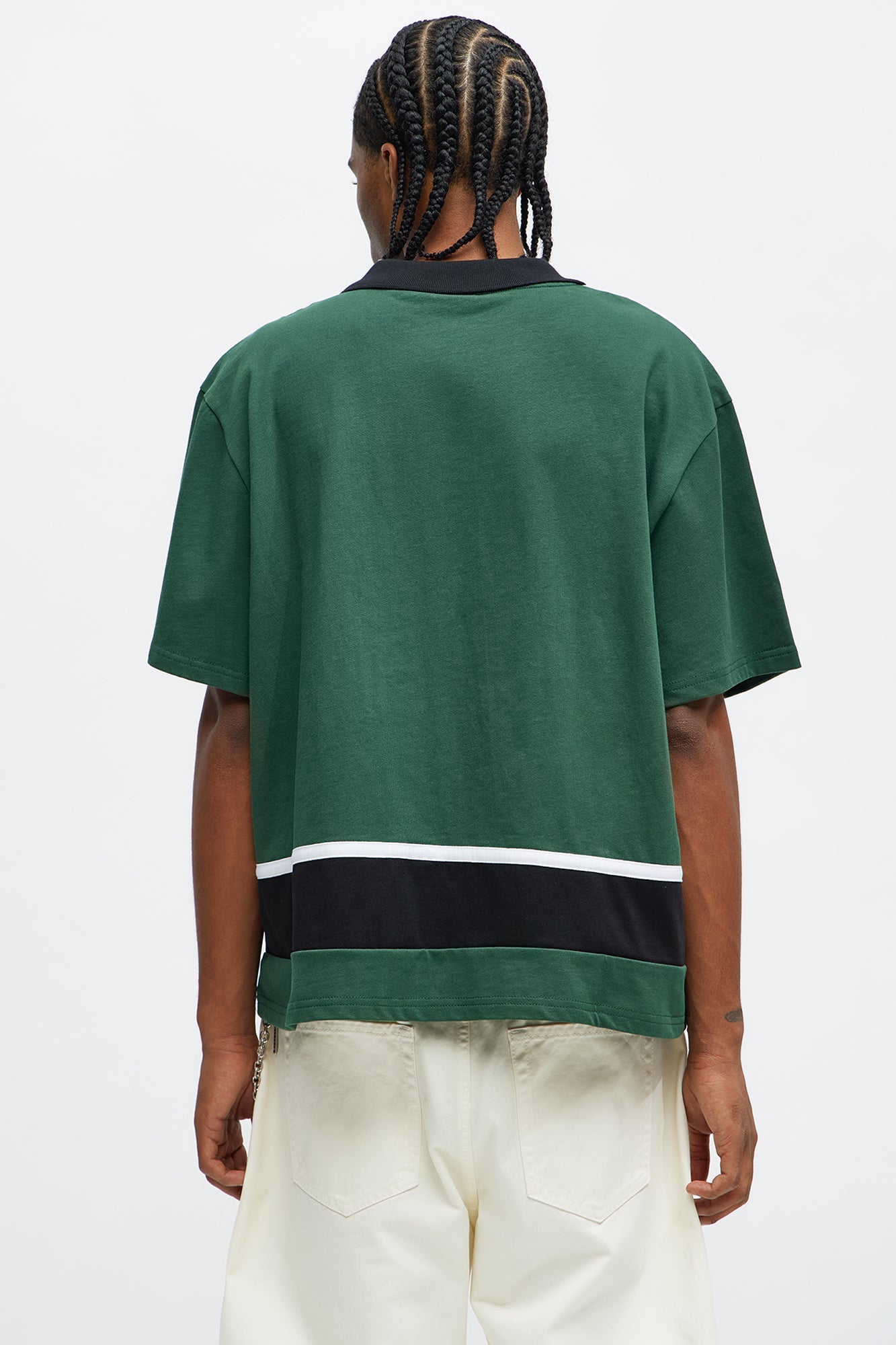 Southpole Relaxed Fit Collared Graphic Shirt - Olive