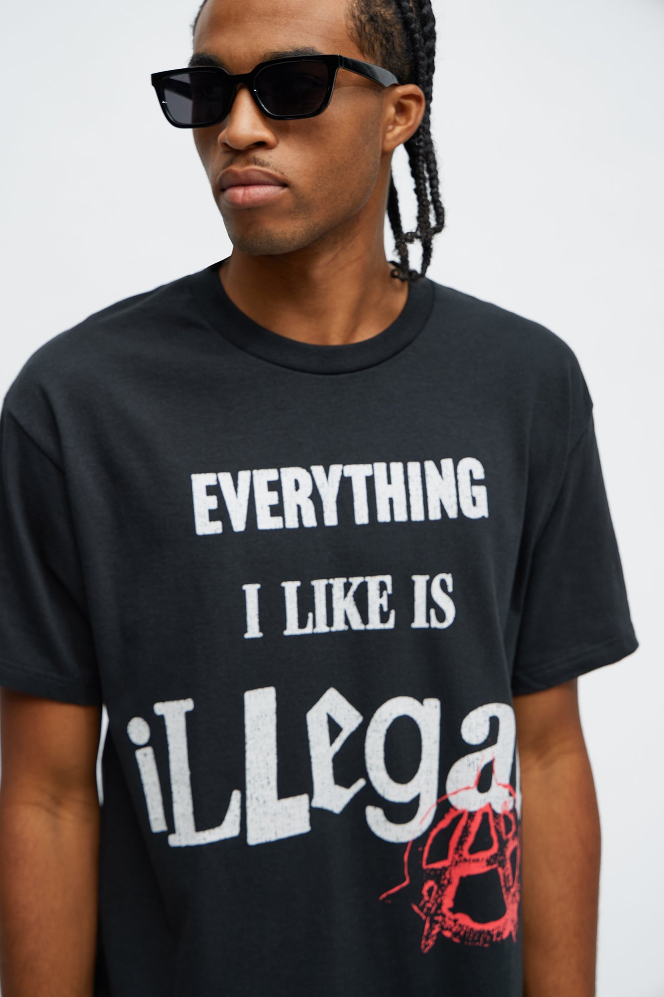 Illegal Lifestyle Short Sleeve Tee - Charcoal