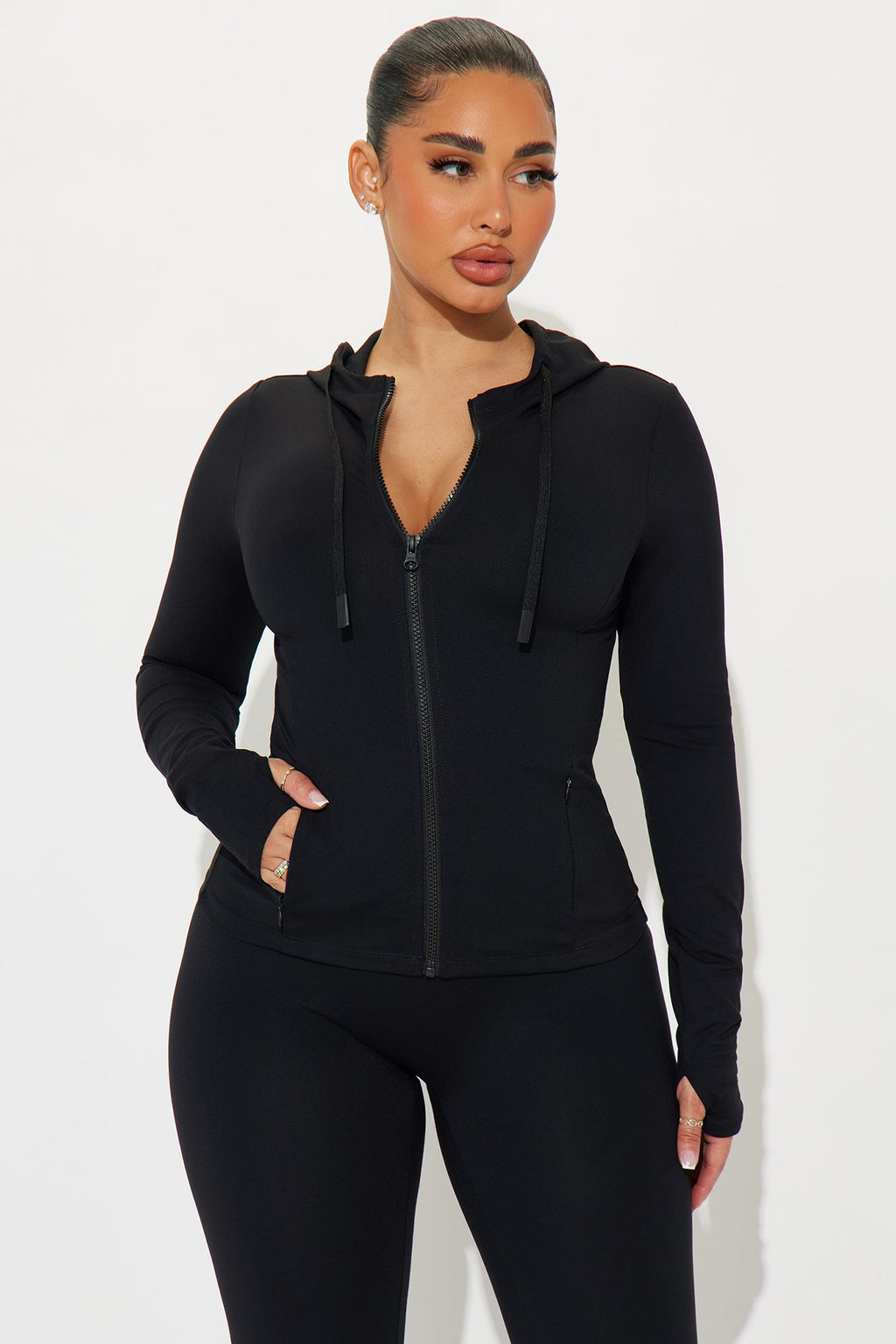 Alignment Super Soft Active Jacket - Black
