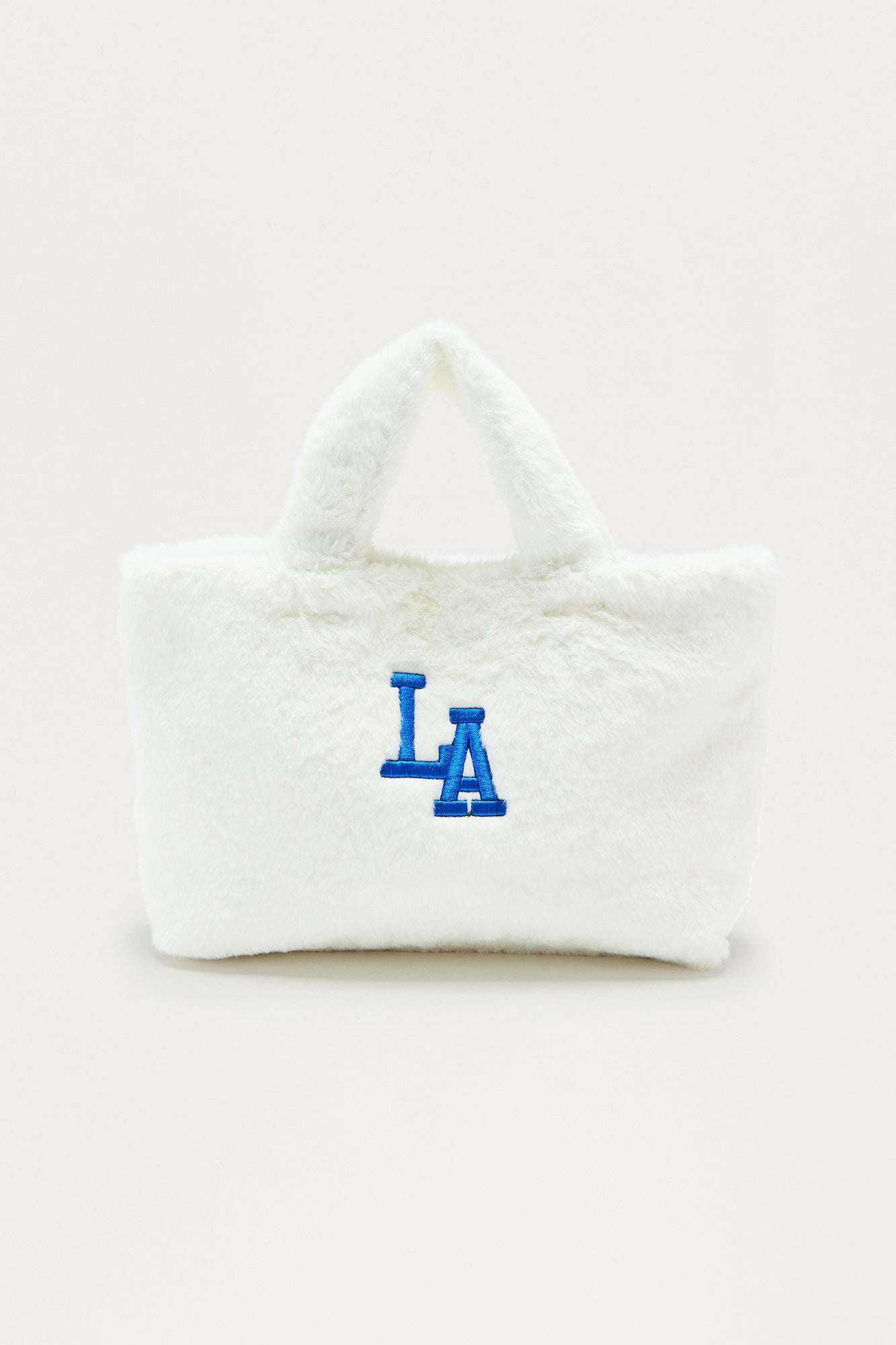 LA Muse Faux Fur Tote - Ivory 