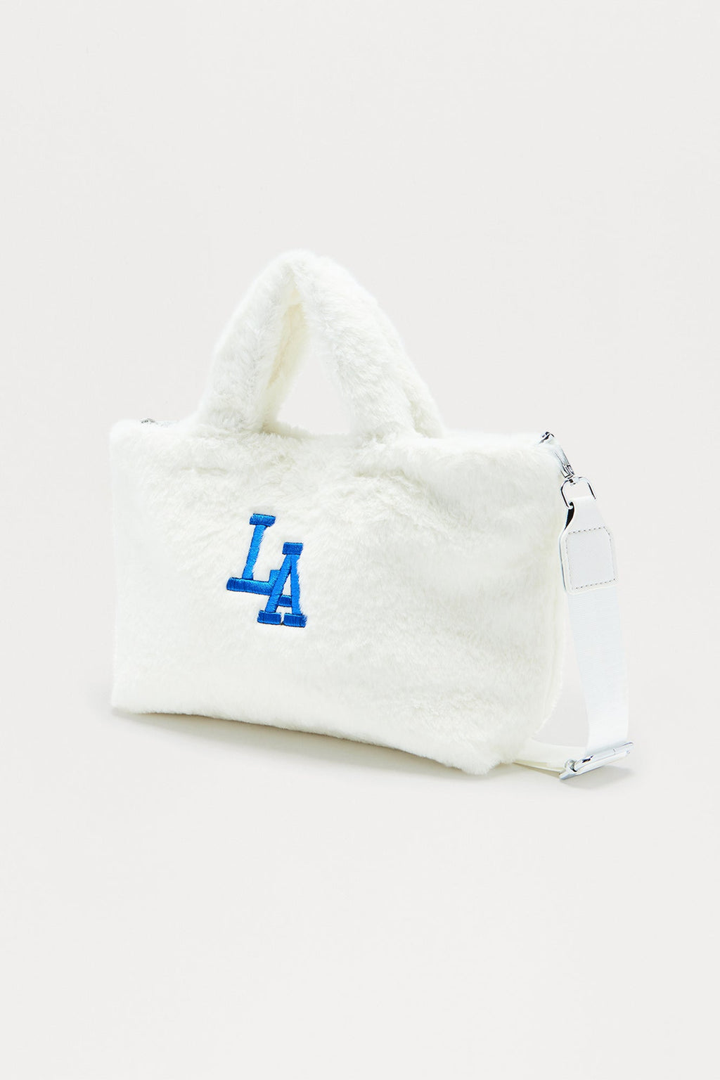 LA Muse Faux Fur Tote - Ivory 