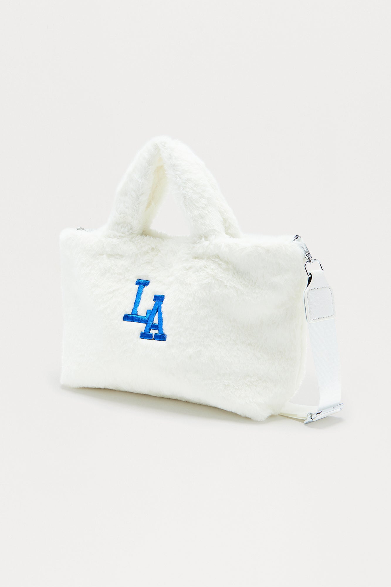 LA Muse Faux Fur Tote - Ivory 