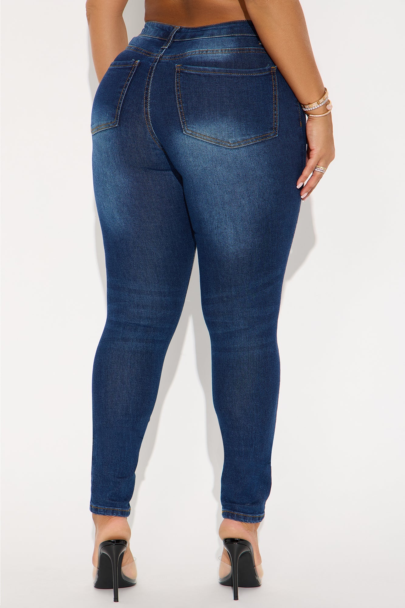 She's Fierce Stretch Skinny Jeans - Dark Wash