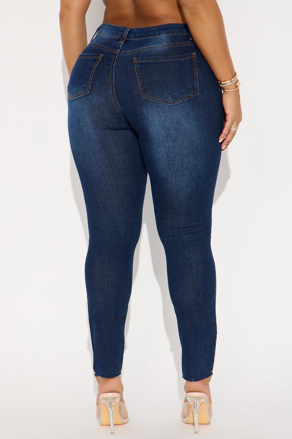 She's So Fine Stretch Skinny Jeans - Dark Wash