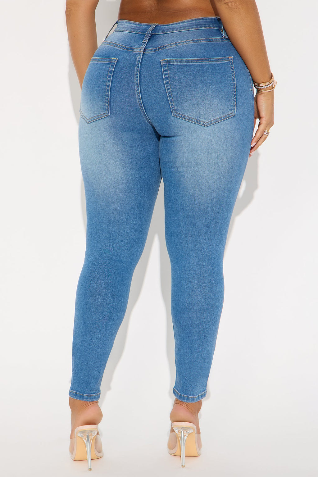 Better Than Ever Compression Skinny Jeans - Light Wash