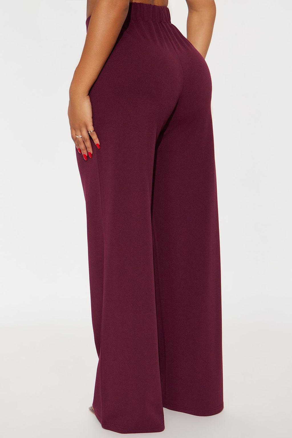 What Matters Most Wide Leg Trouser - Burgundy