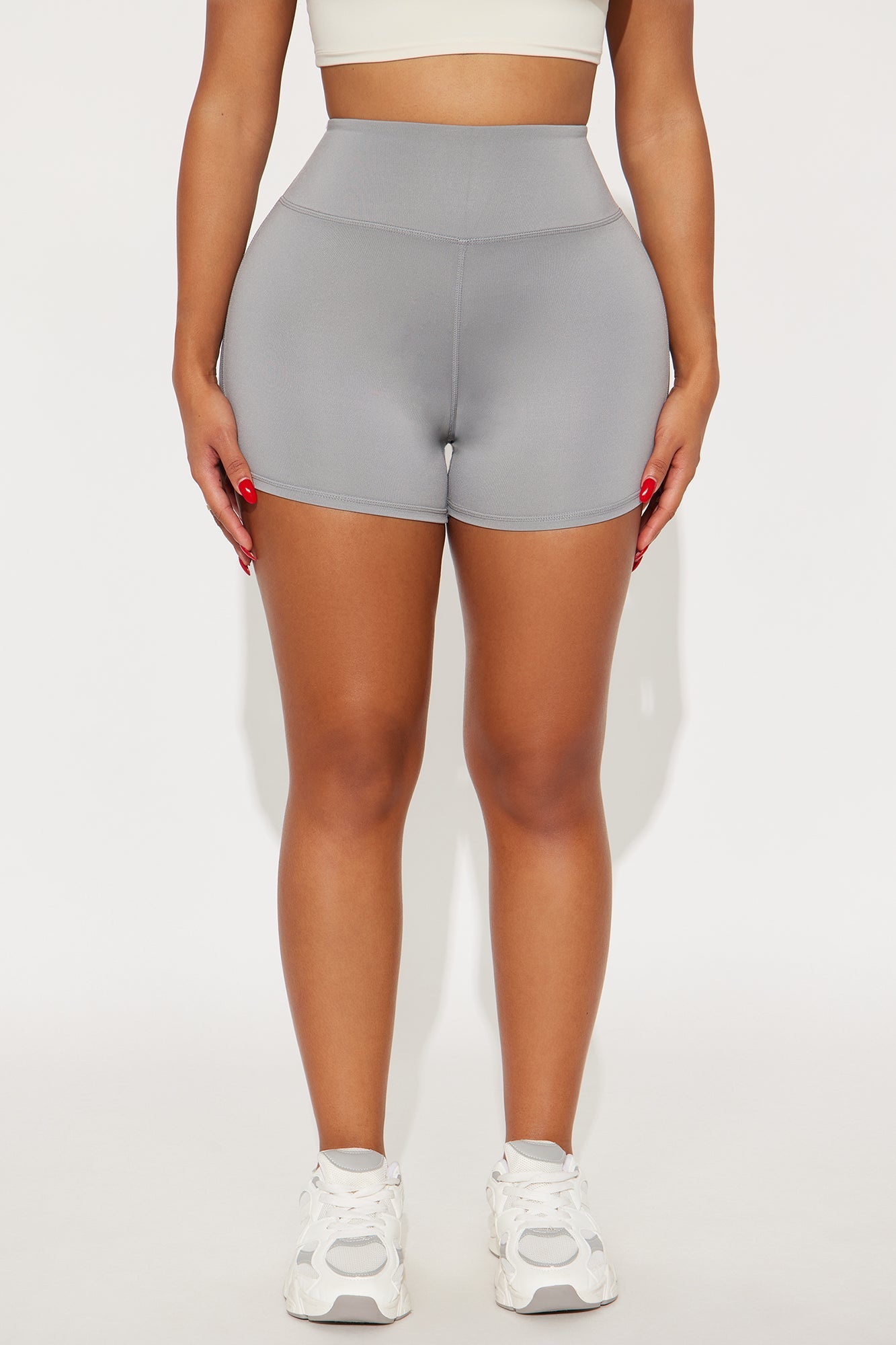 Smooth Biker Short - Grey