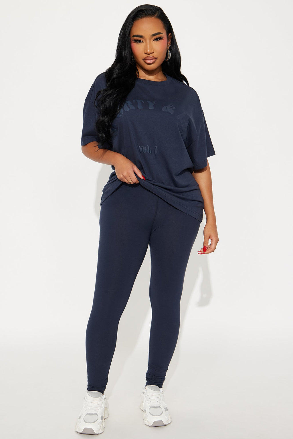 Sporty & Lux Legging Set - Navy